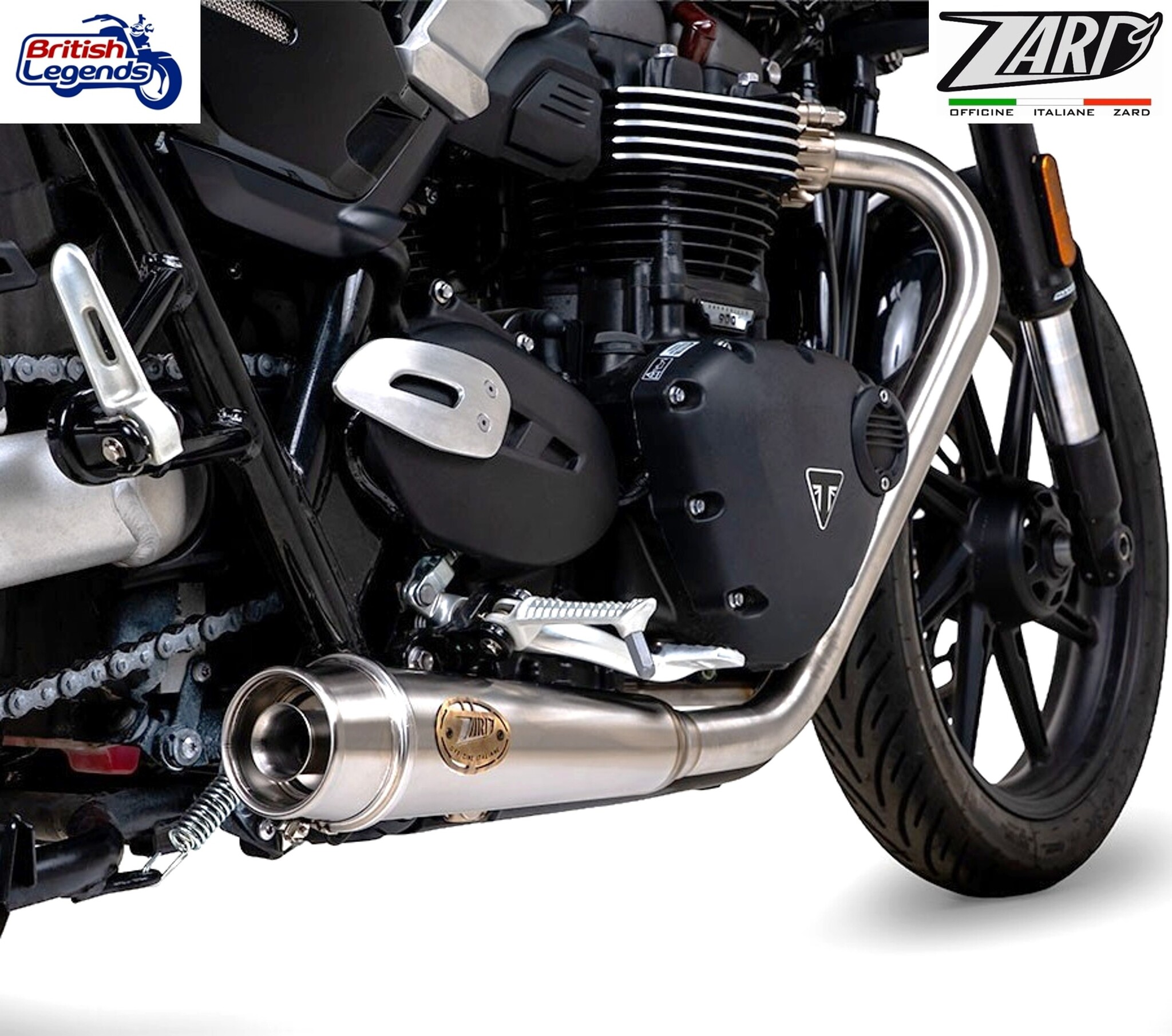 Zard 2-into-2 Exhaust for Triumph Speed Twin 900