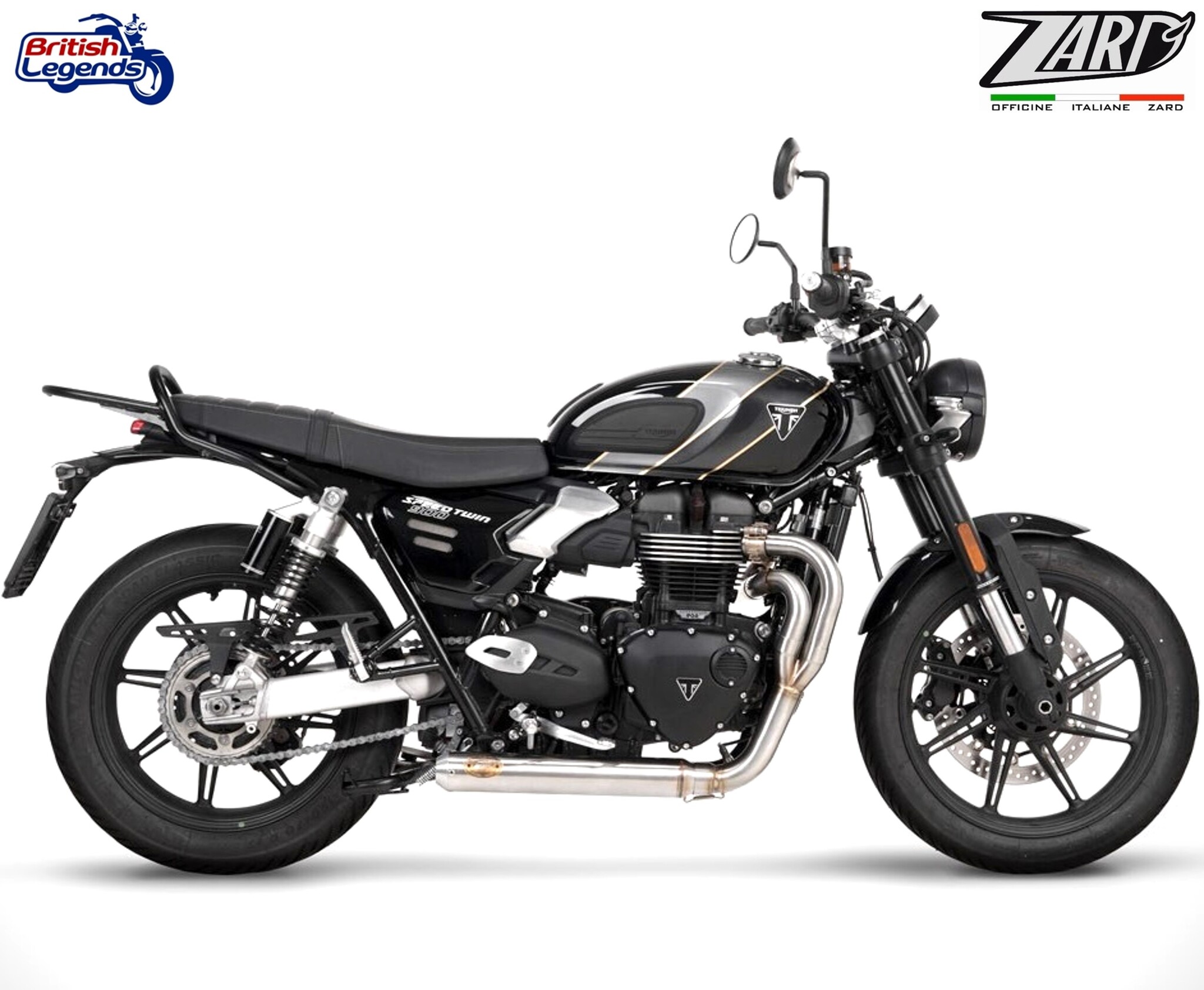 Zard 2-into-1 Exhaust for Triumph Speed Twin 900