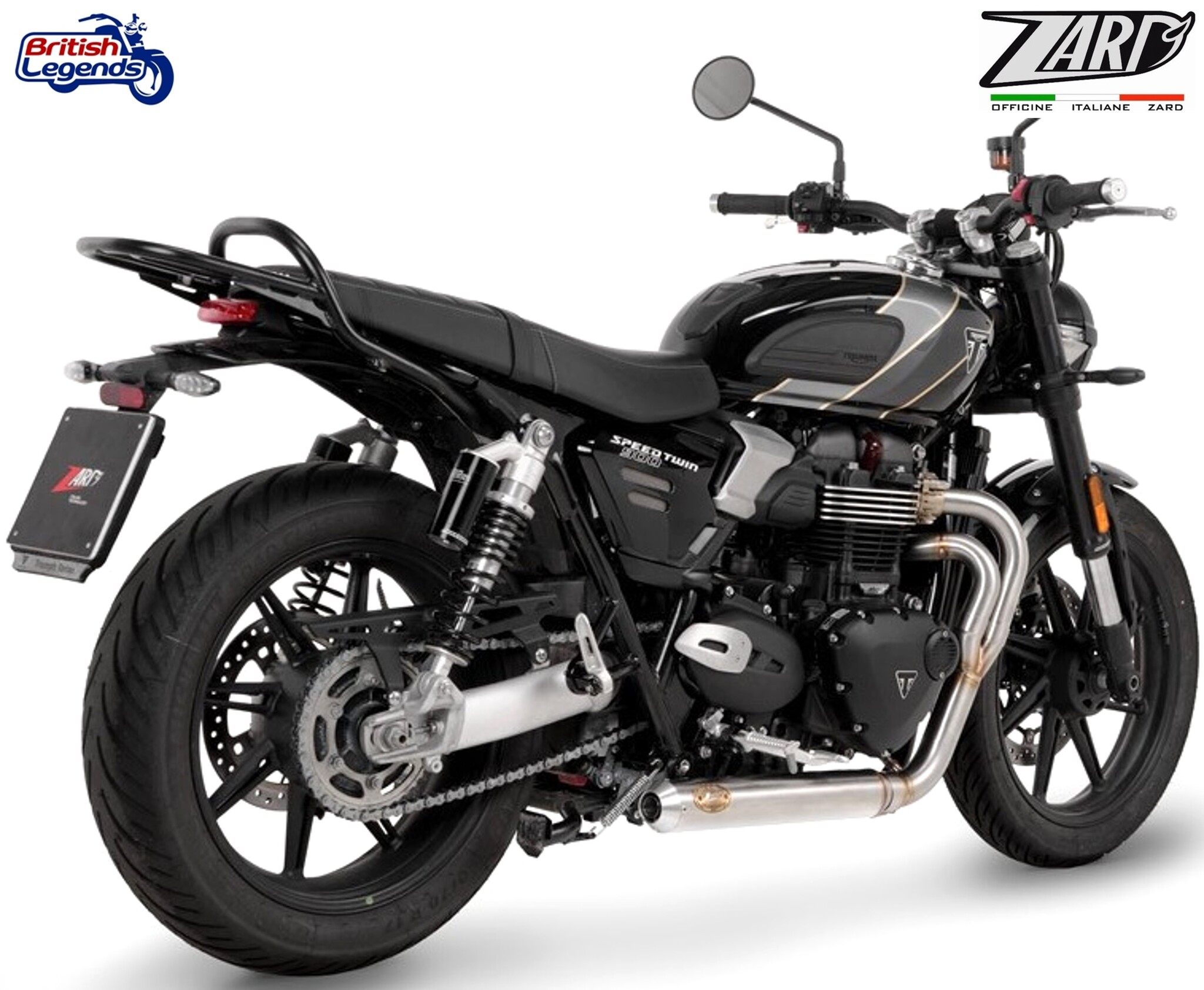 Zard 2-into-1 Exhaust for Triumph Speed Twin 900