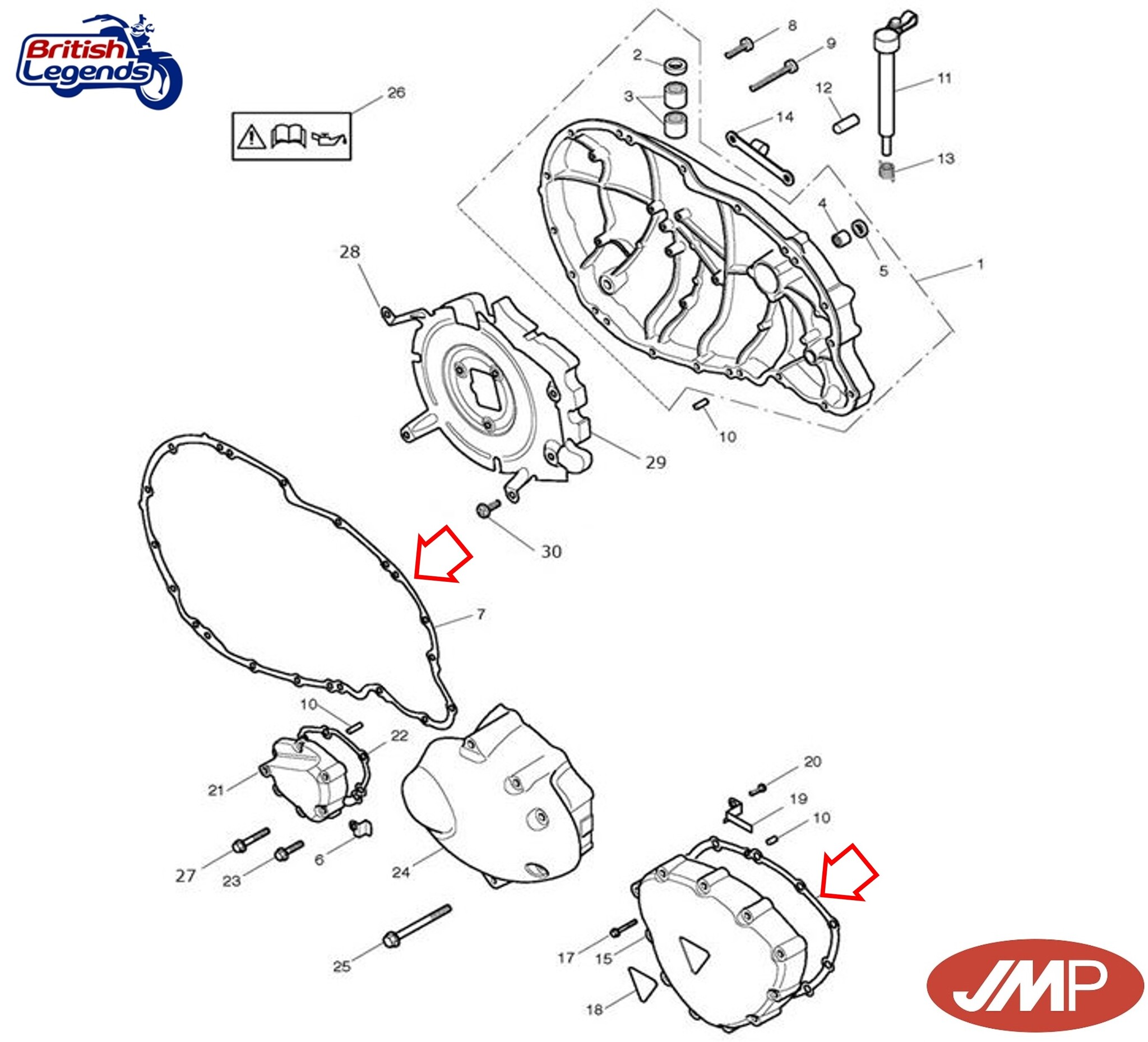 Engine Gaskets for Triumph Twins 790/865cc