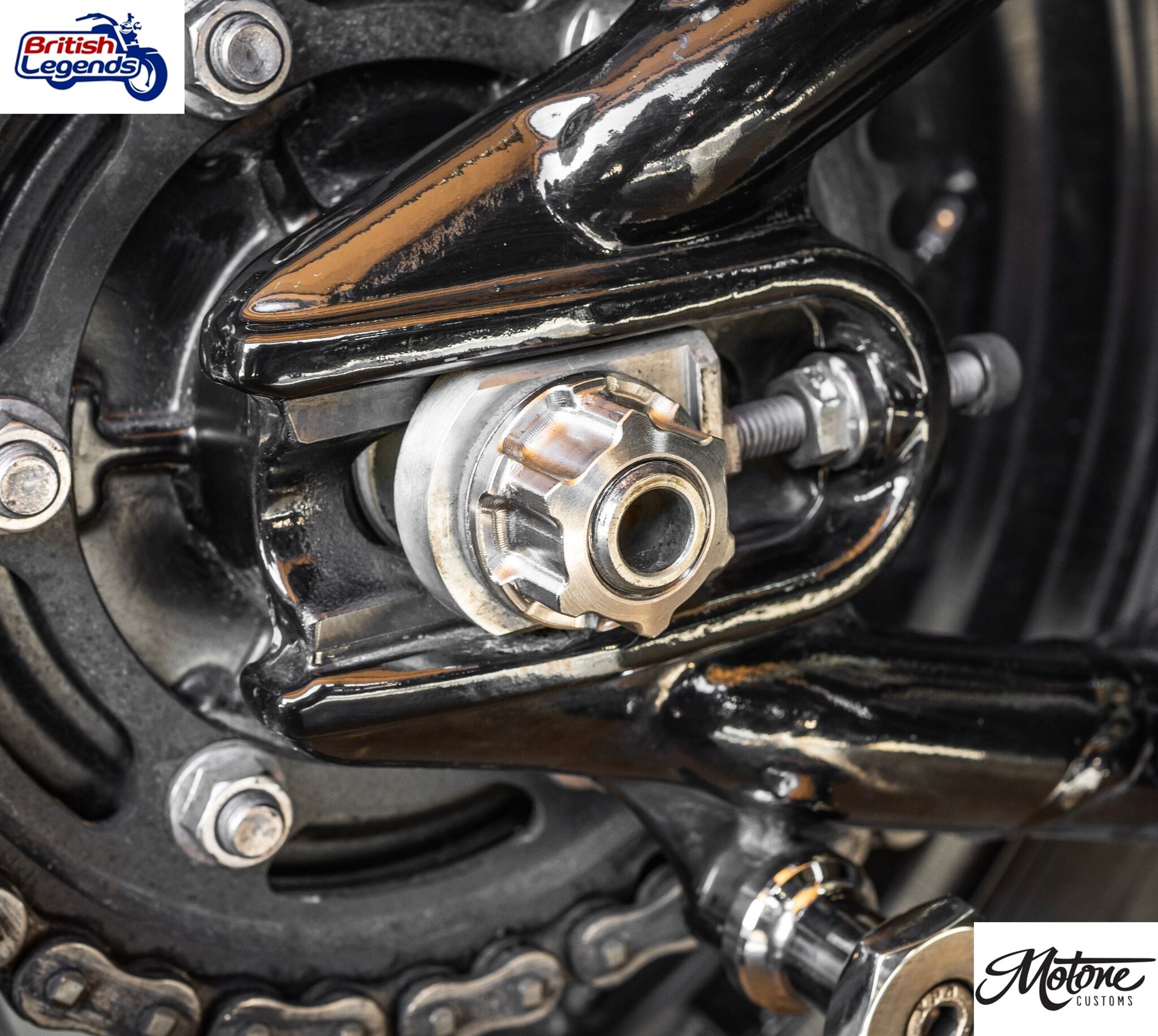Écrou d'essieu en titane pour motos Triumph