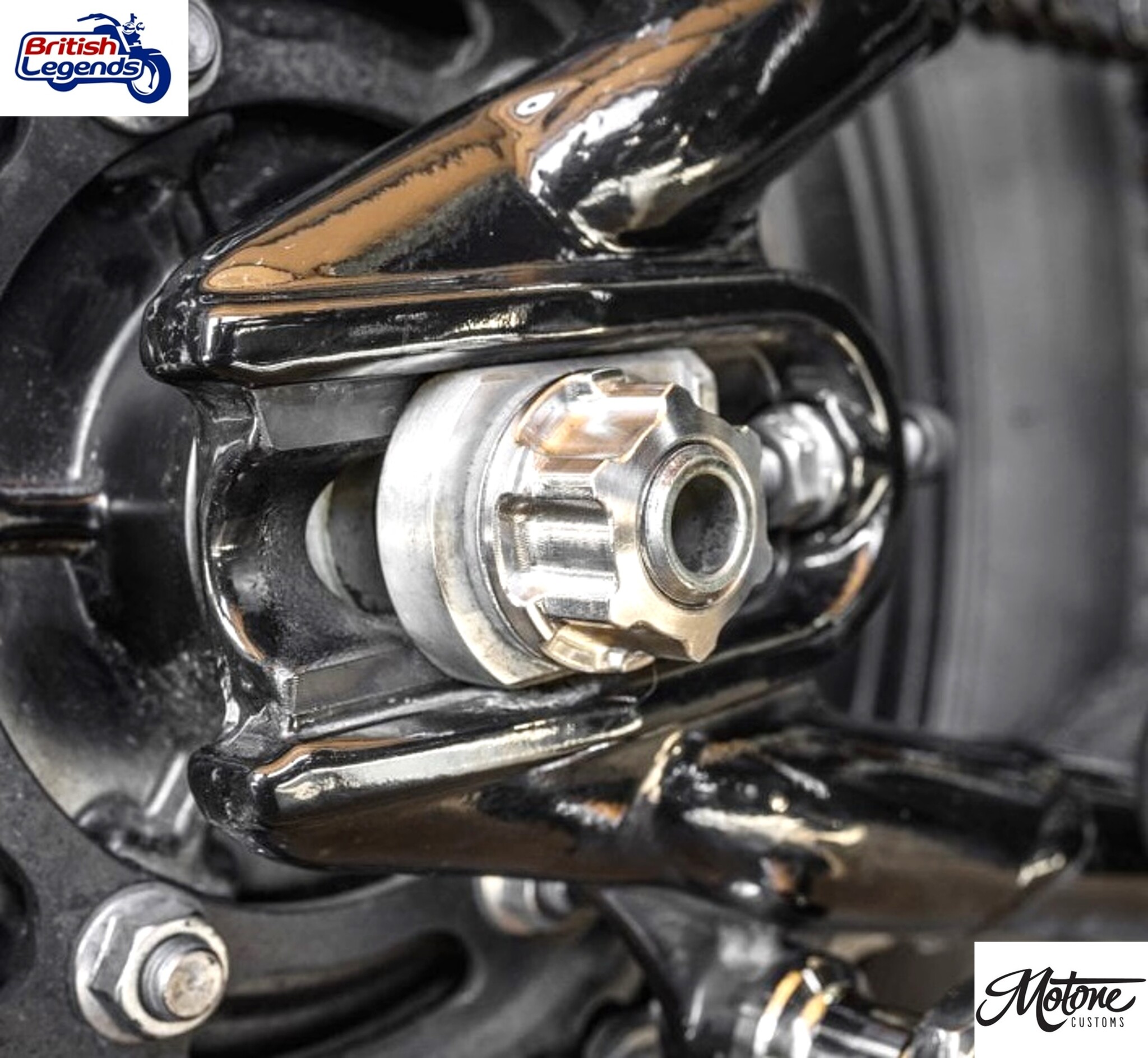 Écrou d'essieu en titane pour motos Triumph