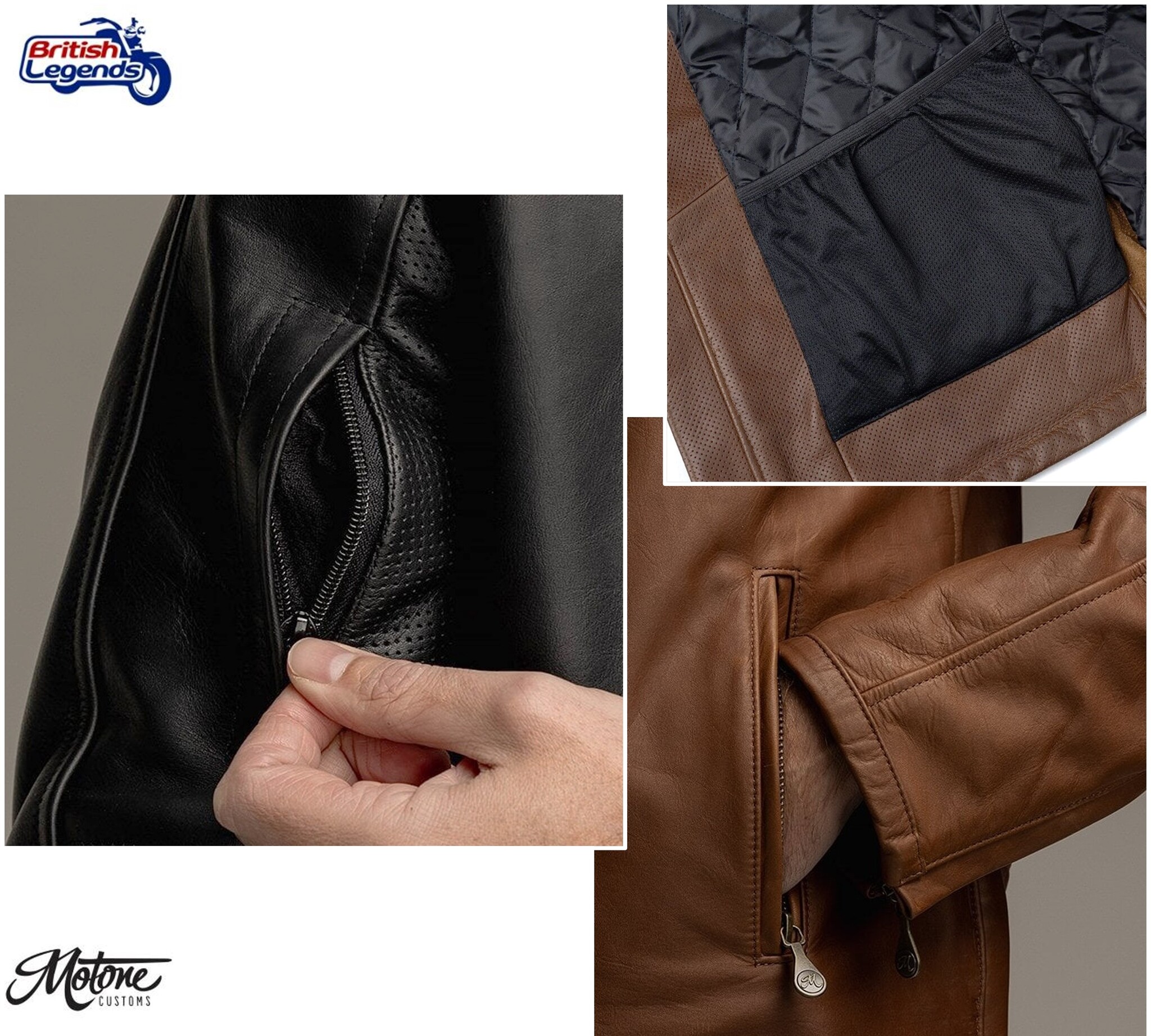 Motone Revolver Blouson Cuir (noir ou brun)
