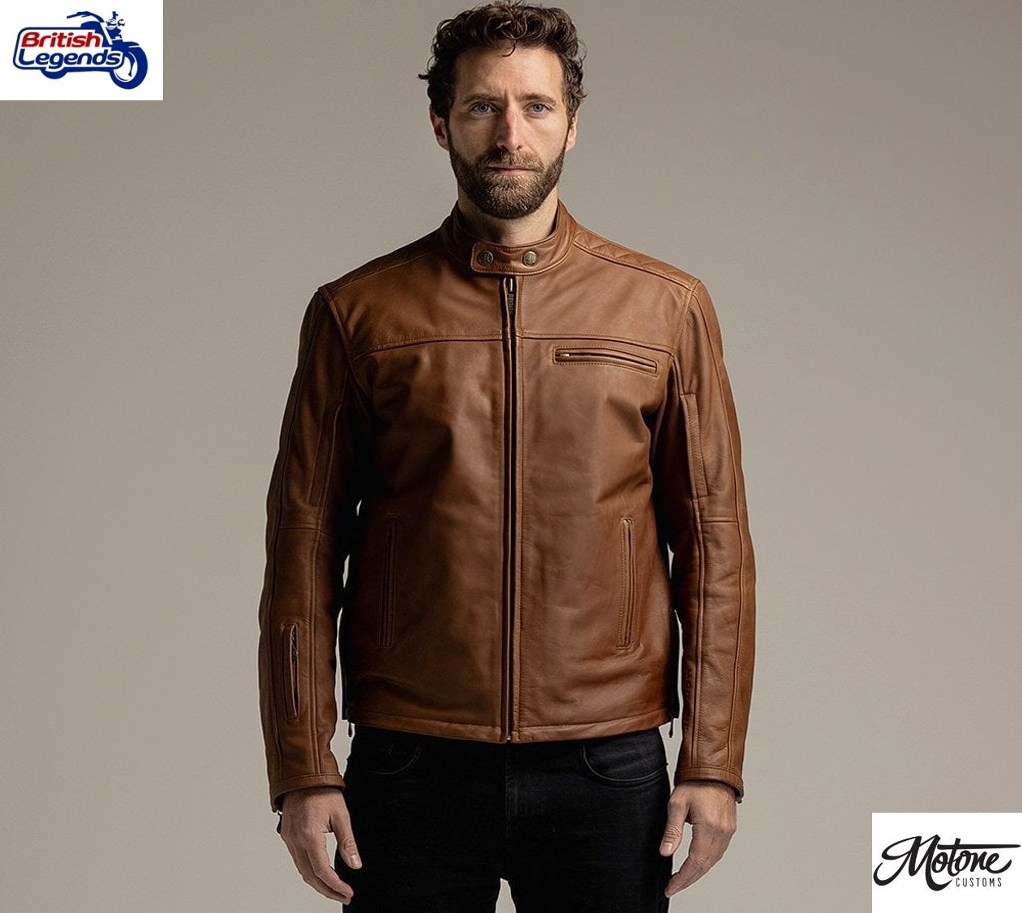 Motone Revolver Blouson Cuir (noir ou brun)