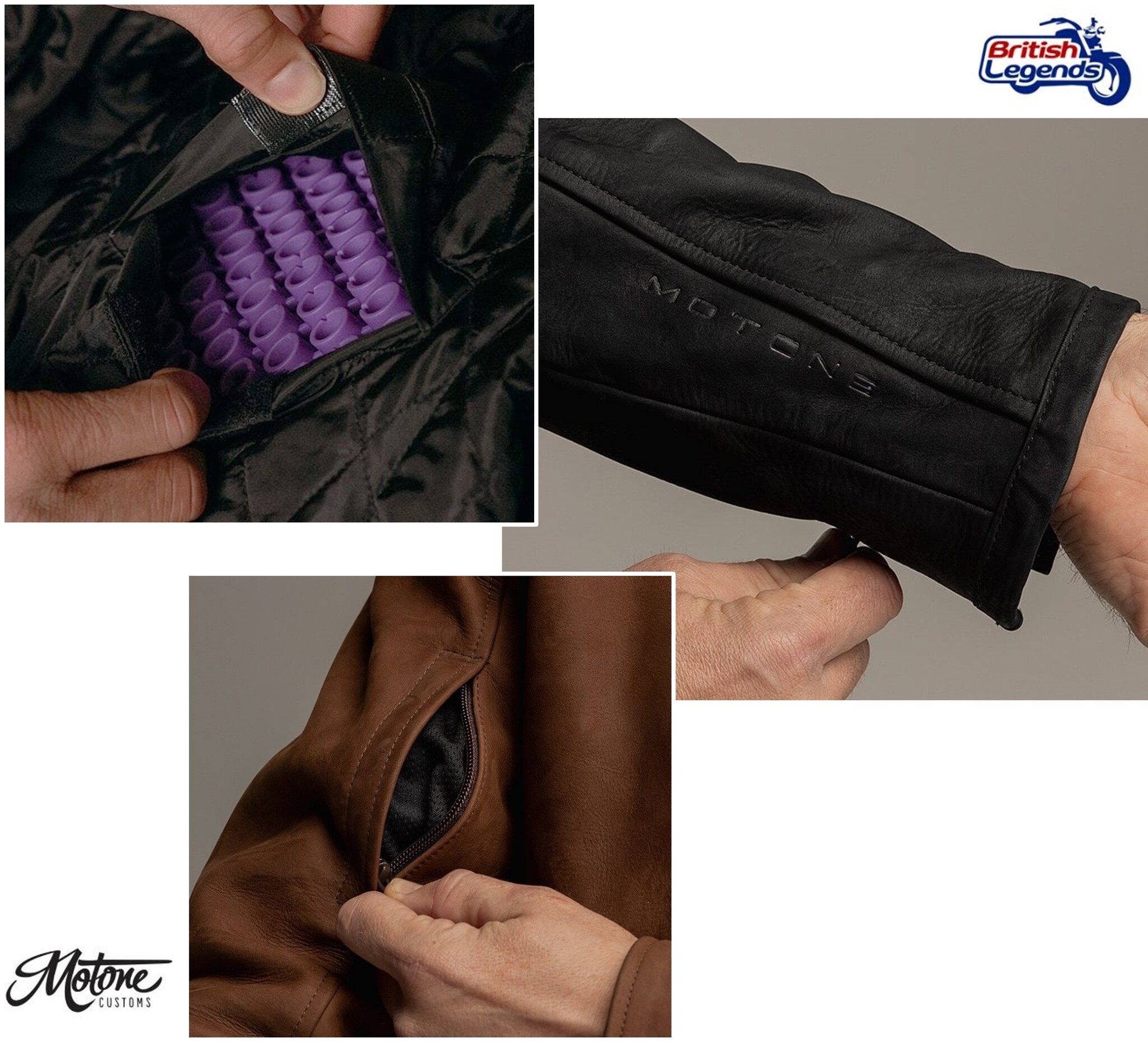 Motone Shogun Blouson Nubuck (noir ou brun)