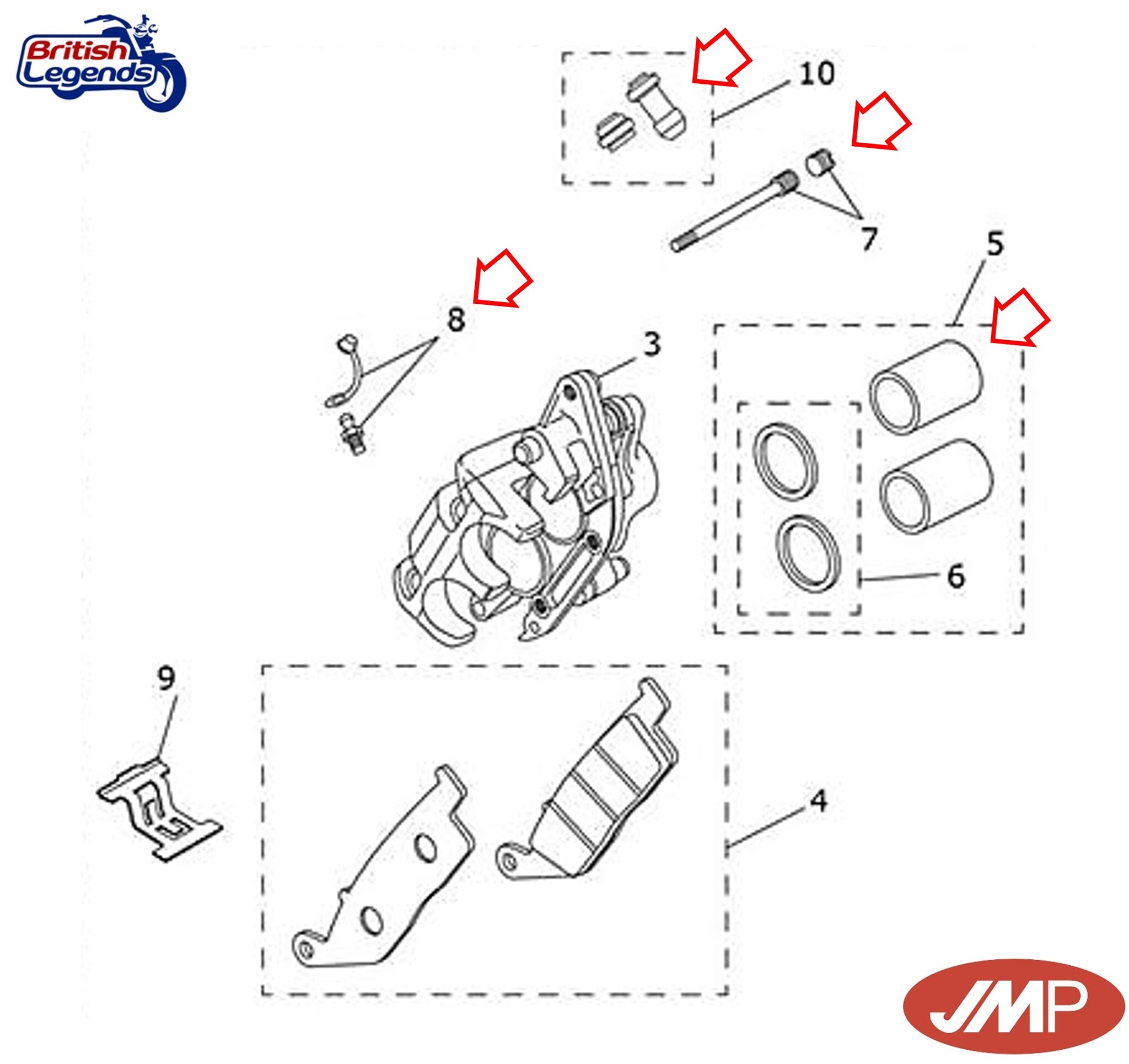 Kit de Rénovation d’Étriers pour motos Triumph