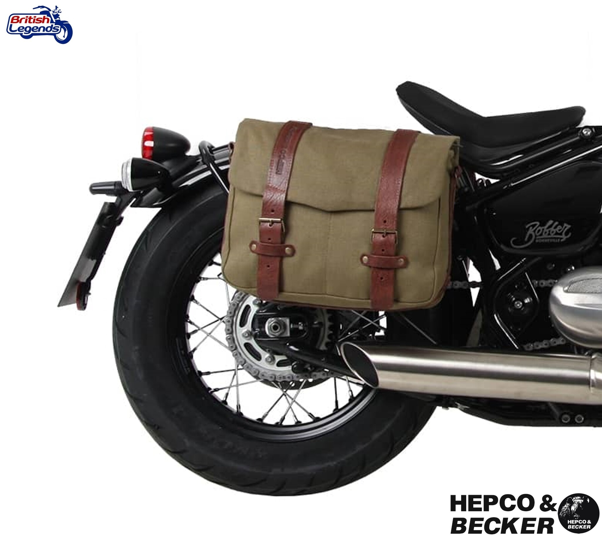 Sacoches Legacy + Kit C-Bow pour Triumph Bobber