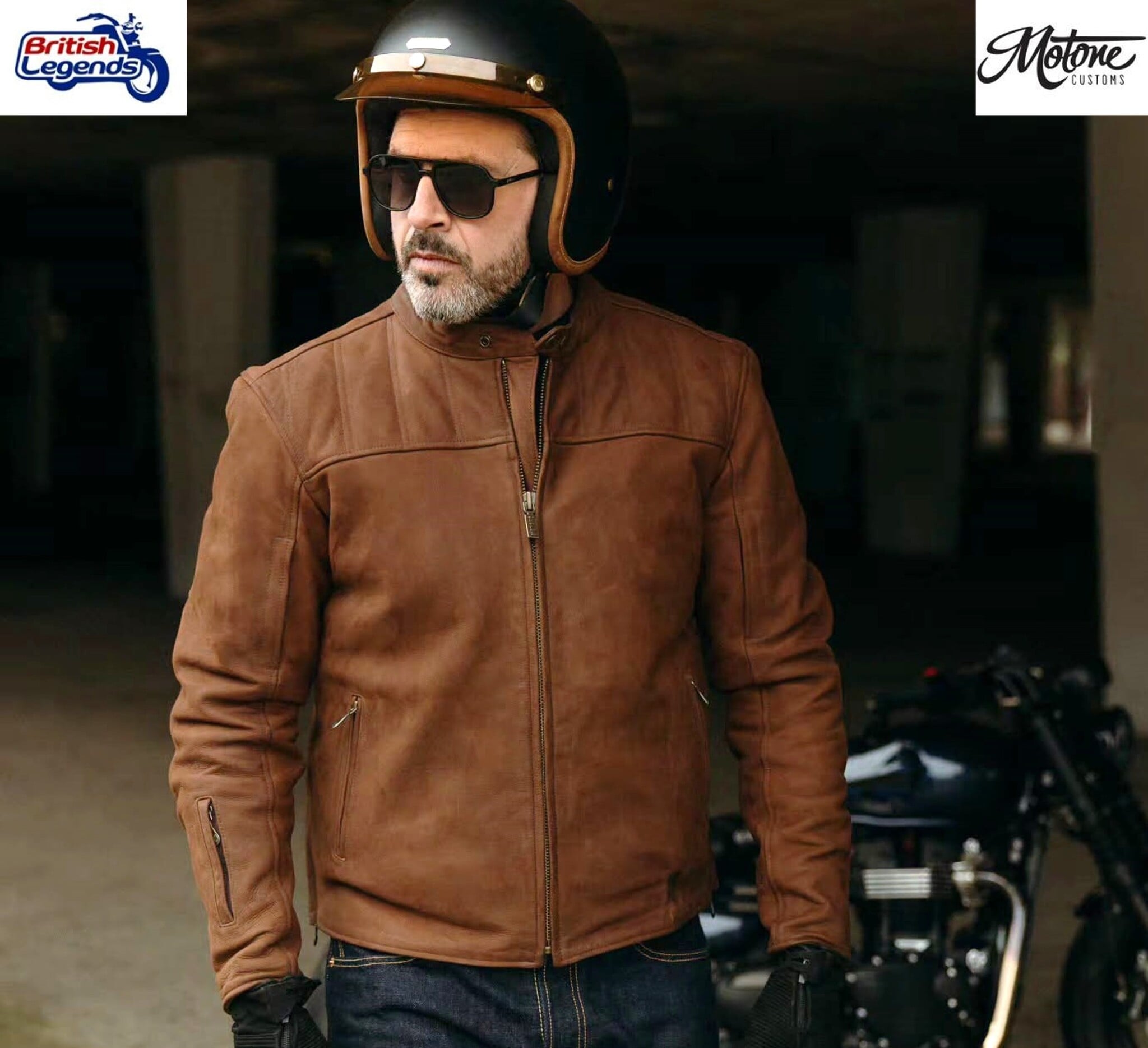 Motone Shogun Blouson Nubuck (noir ou brun)