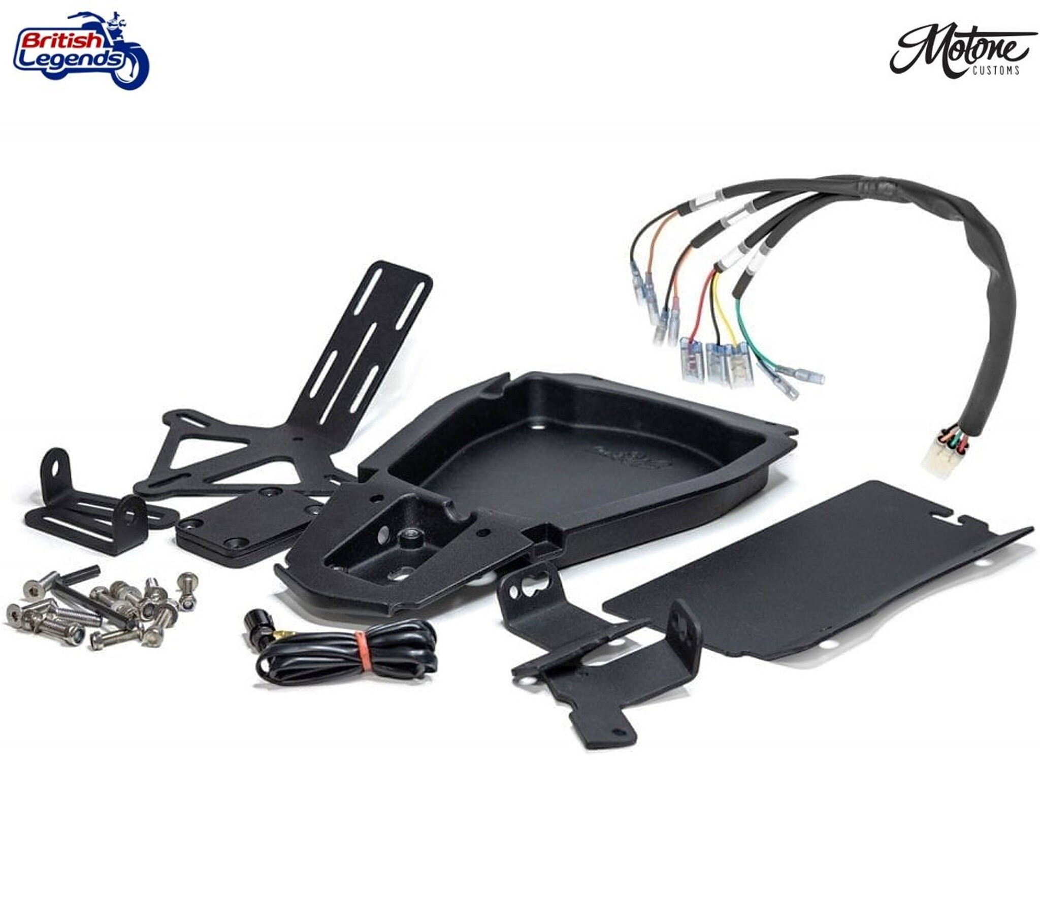 No-Fender Tail Tidy for Triumph Twins (No Tail Light)