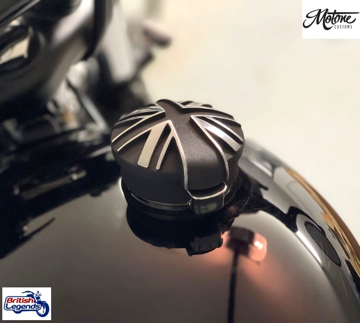 Union Jack Fuel Cap for Triumph Motorbikes