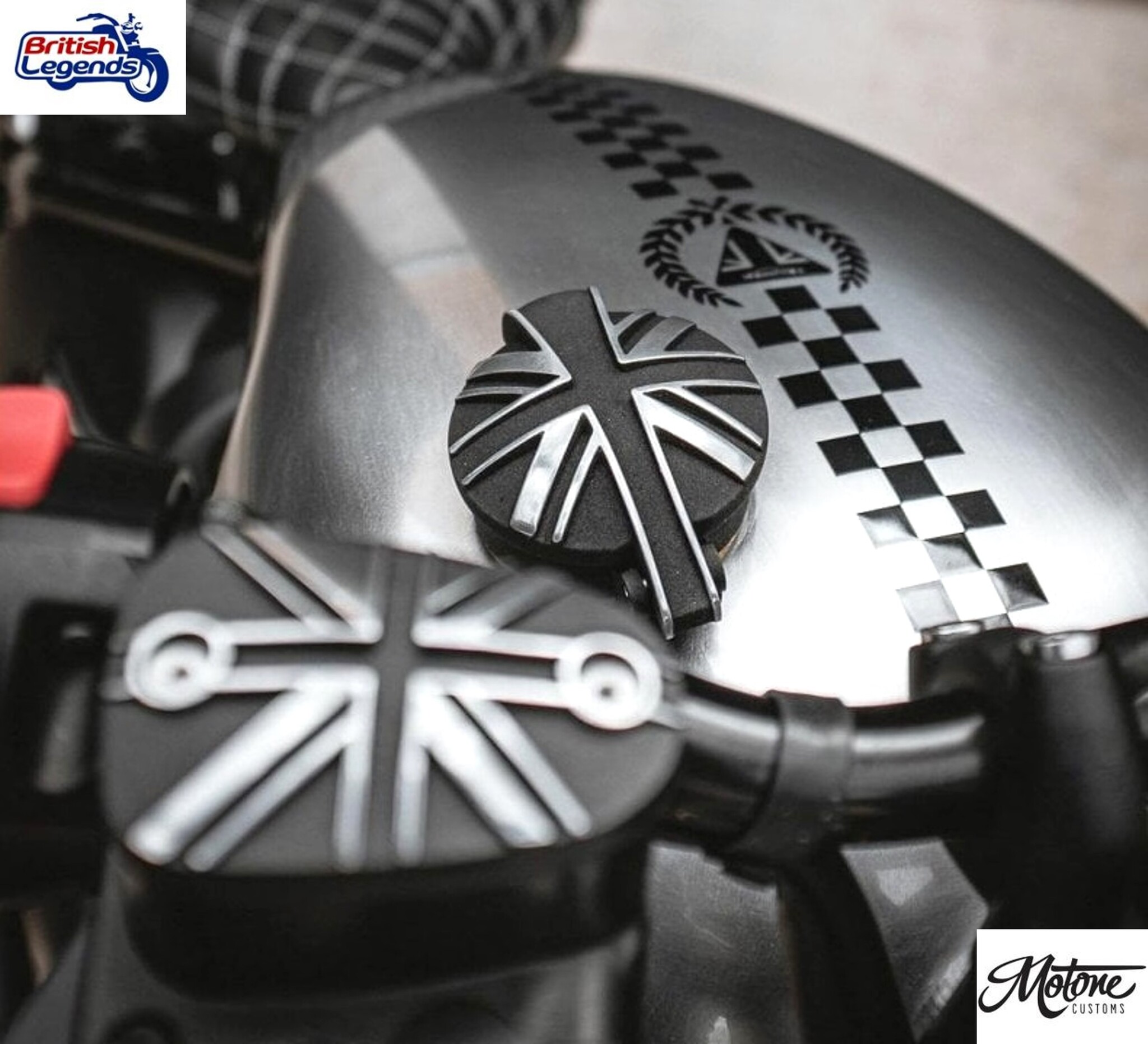Union Jack Fuel Cap for Triumph Motorbikes