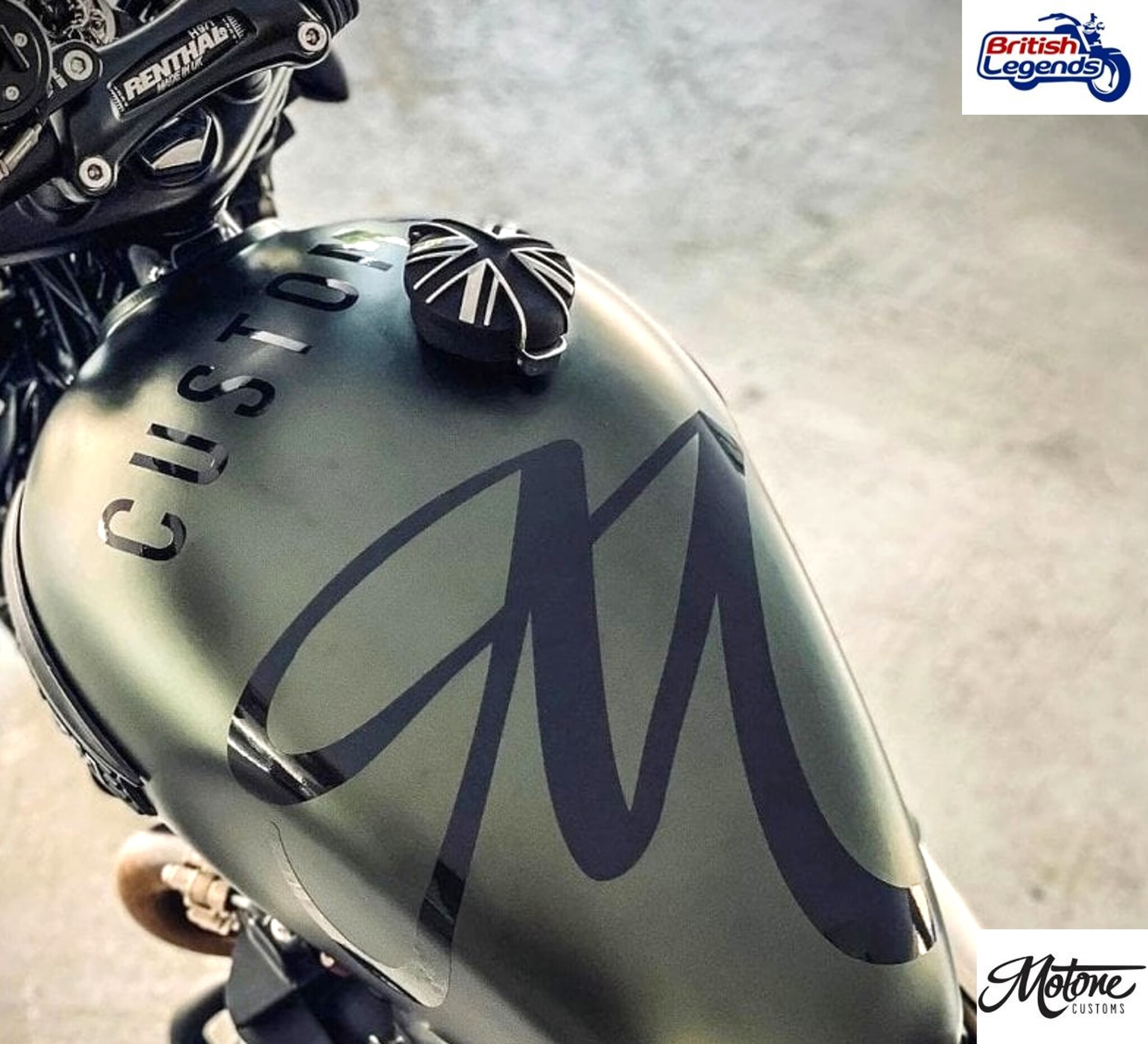 Union Jack Fuel Cap for Triumph Motorbikes