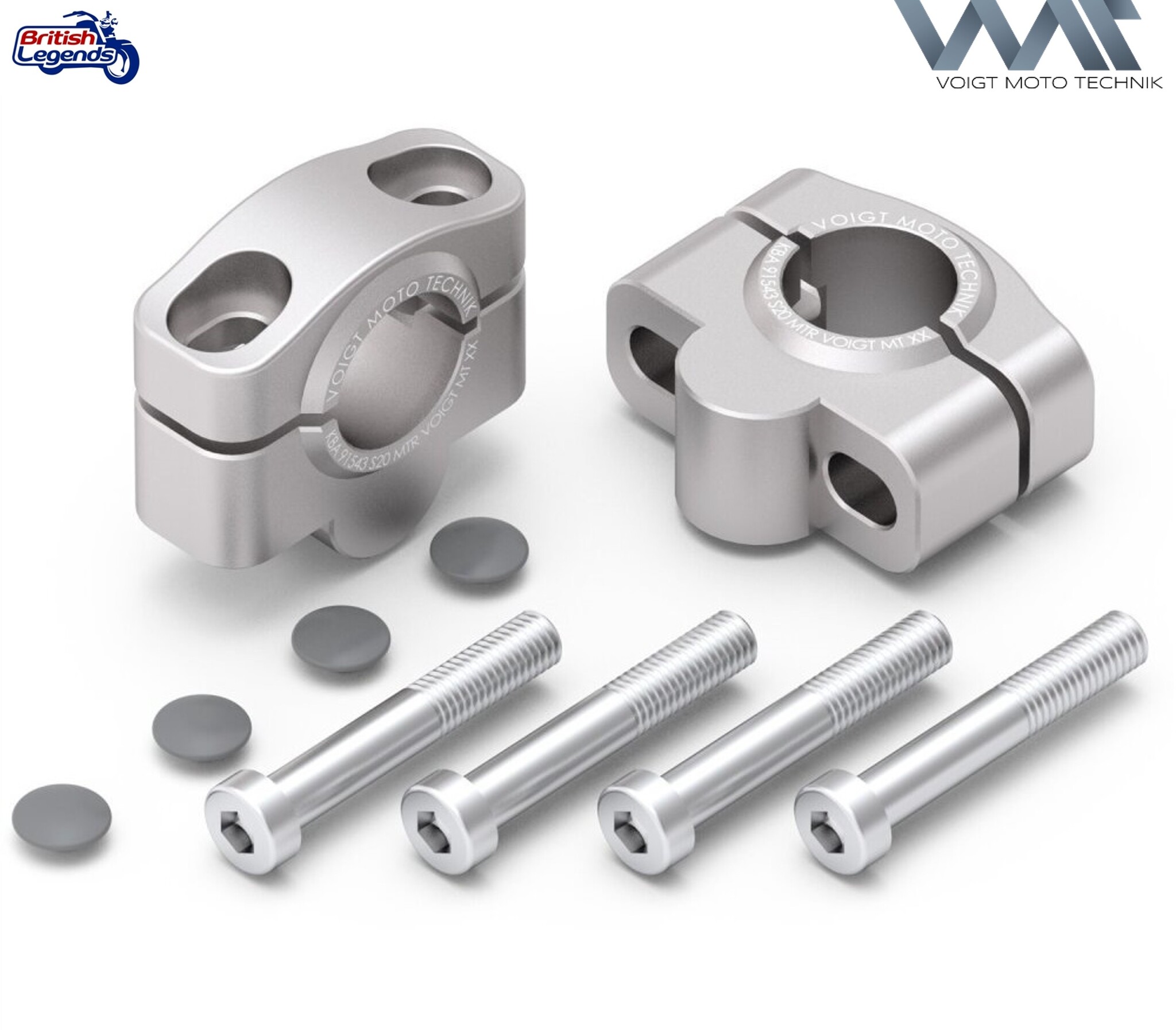 Rehausses  de Pontets +20mm pour motos Triumph