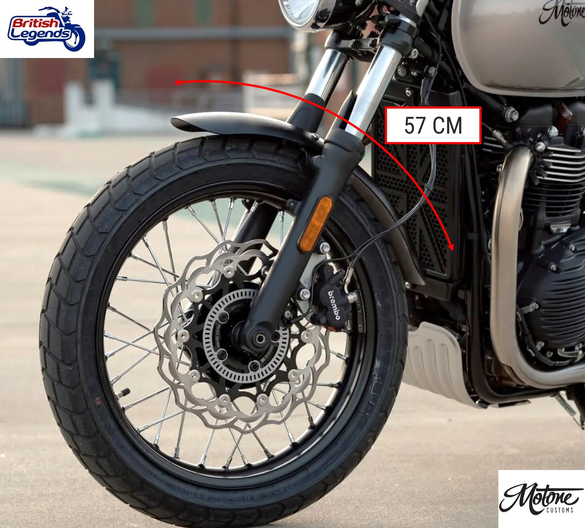 Front Fender in Aluminum for Triumph Twins