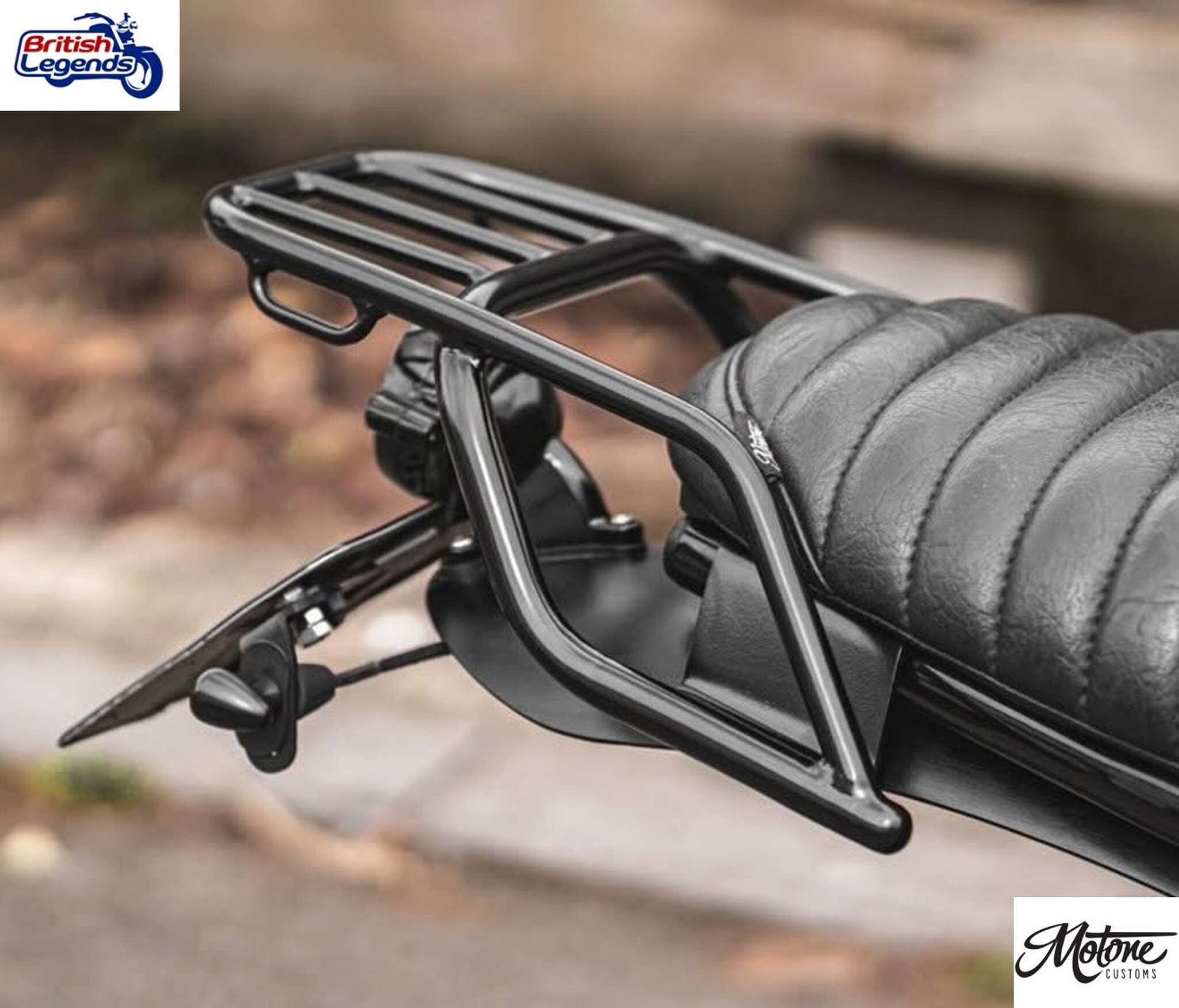 Stainless-Steel Luggage Rack for Triumph Twins