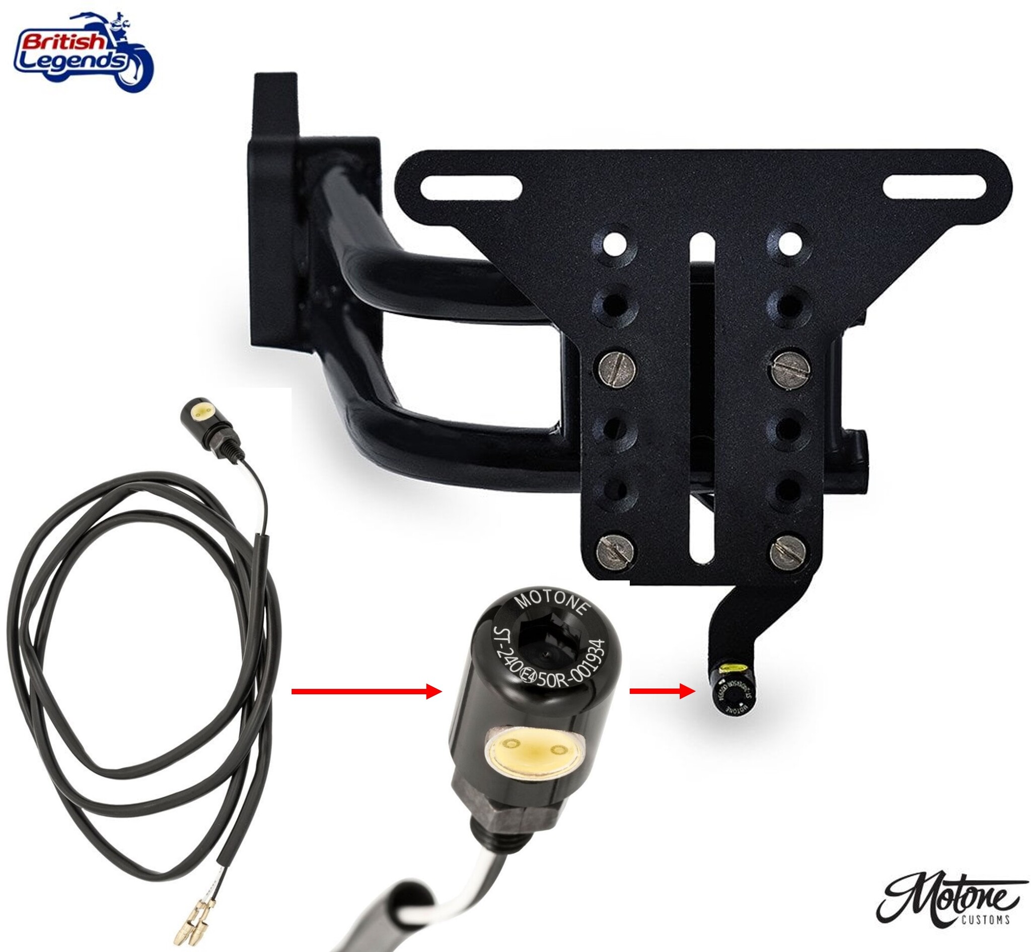 Kit de Support de Plaque pour motos Triumph