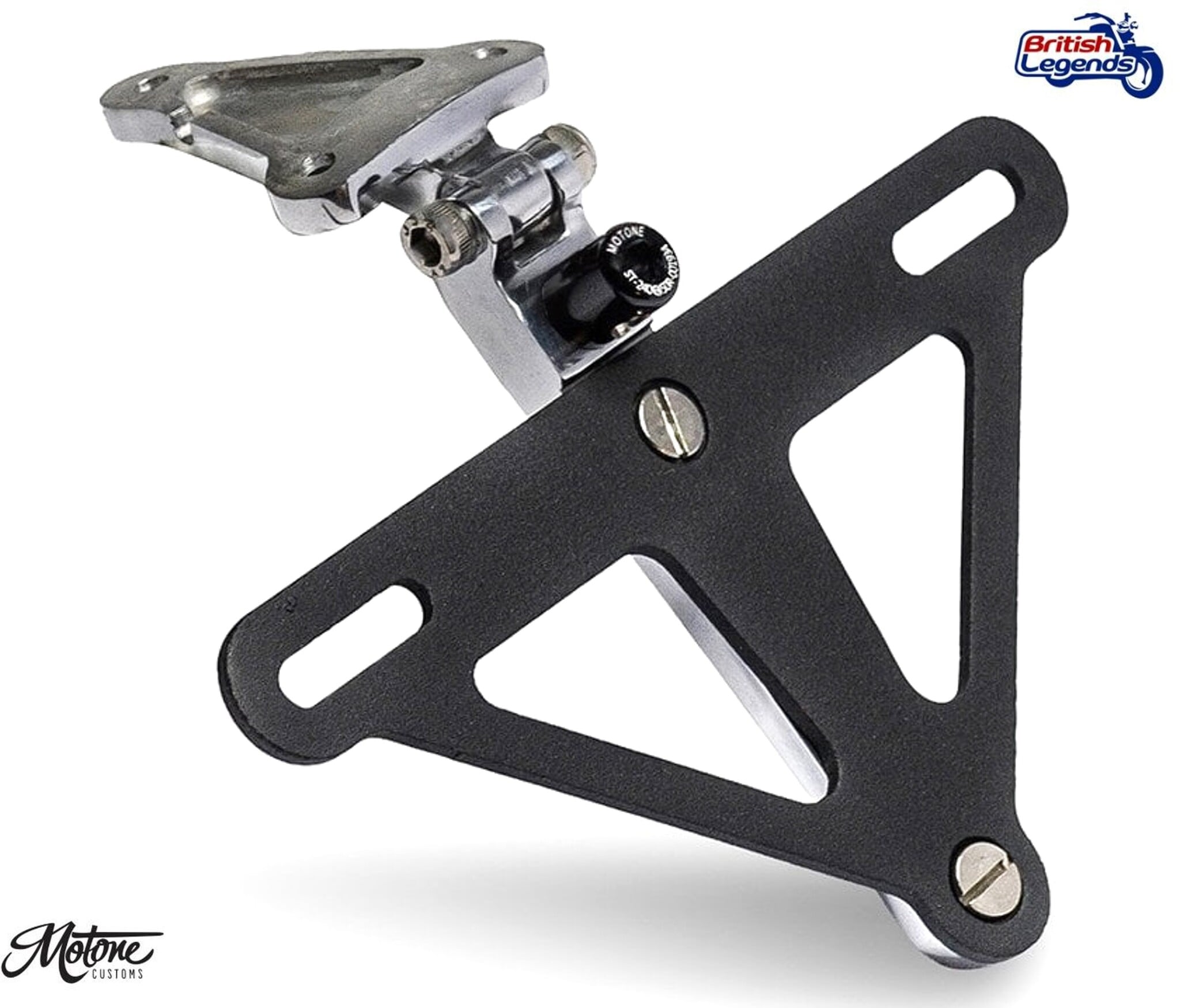 Motone License-Plate Bracket Kit with LED Light