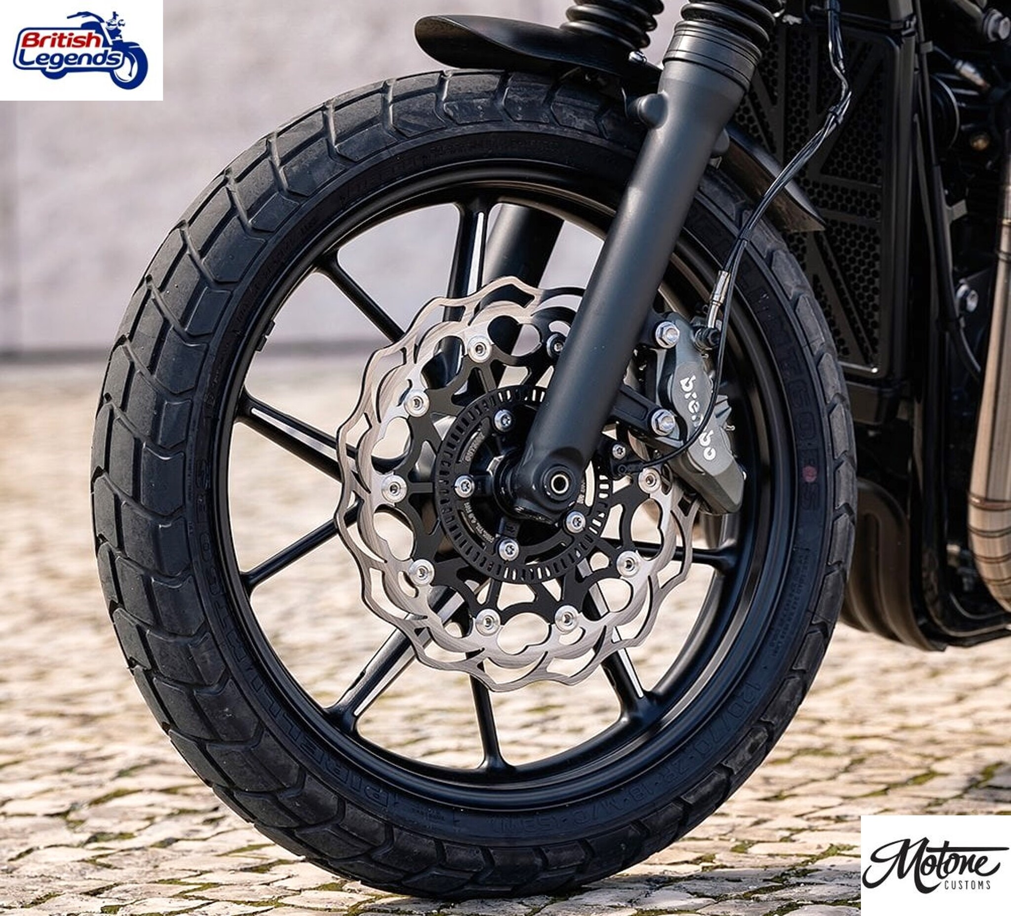 Set of FR+RR Brake Discs for Triumph Twins 900
