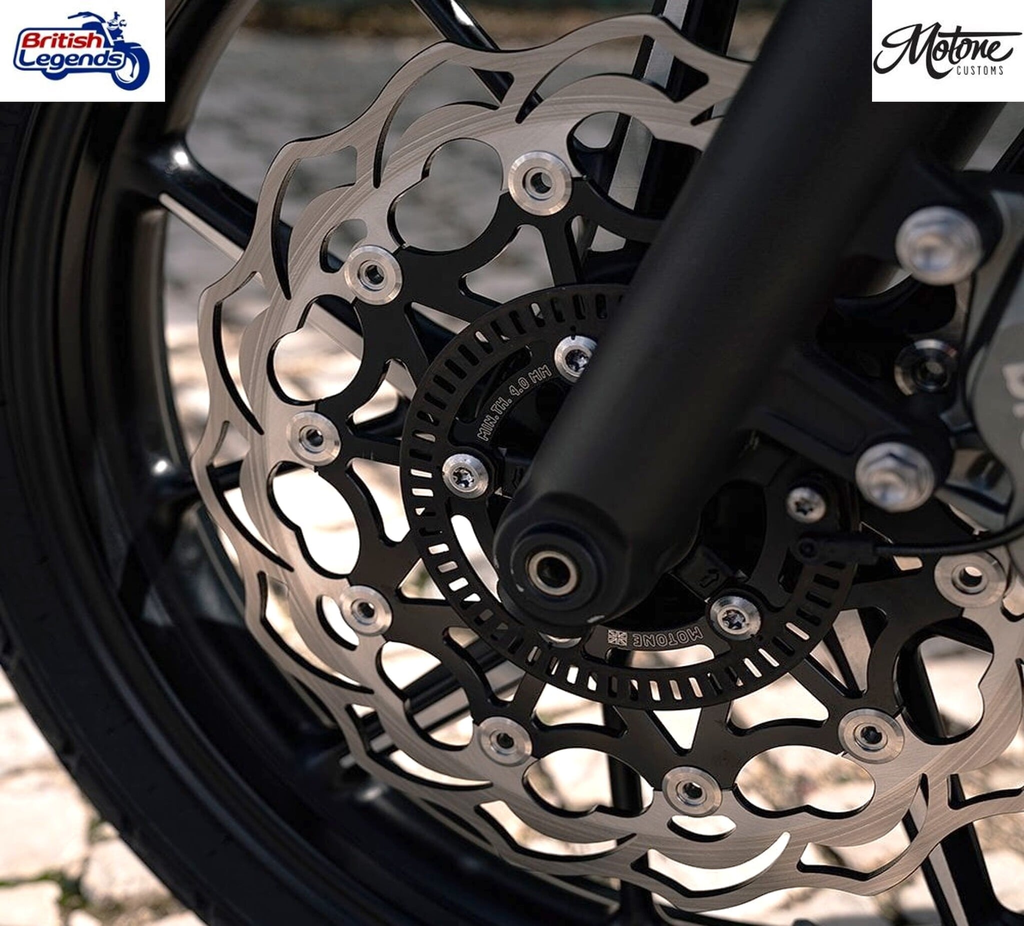 Set of FR+RR Brake Discs for Triumph Speed Twin 1200