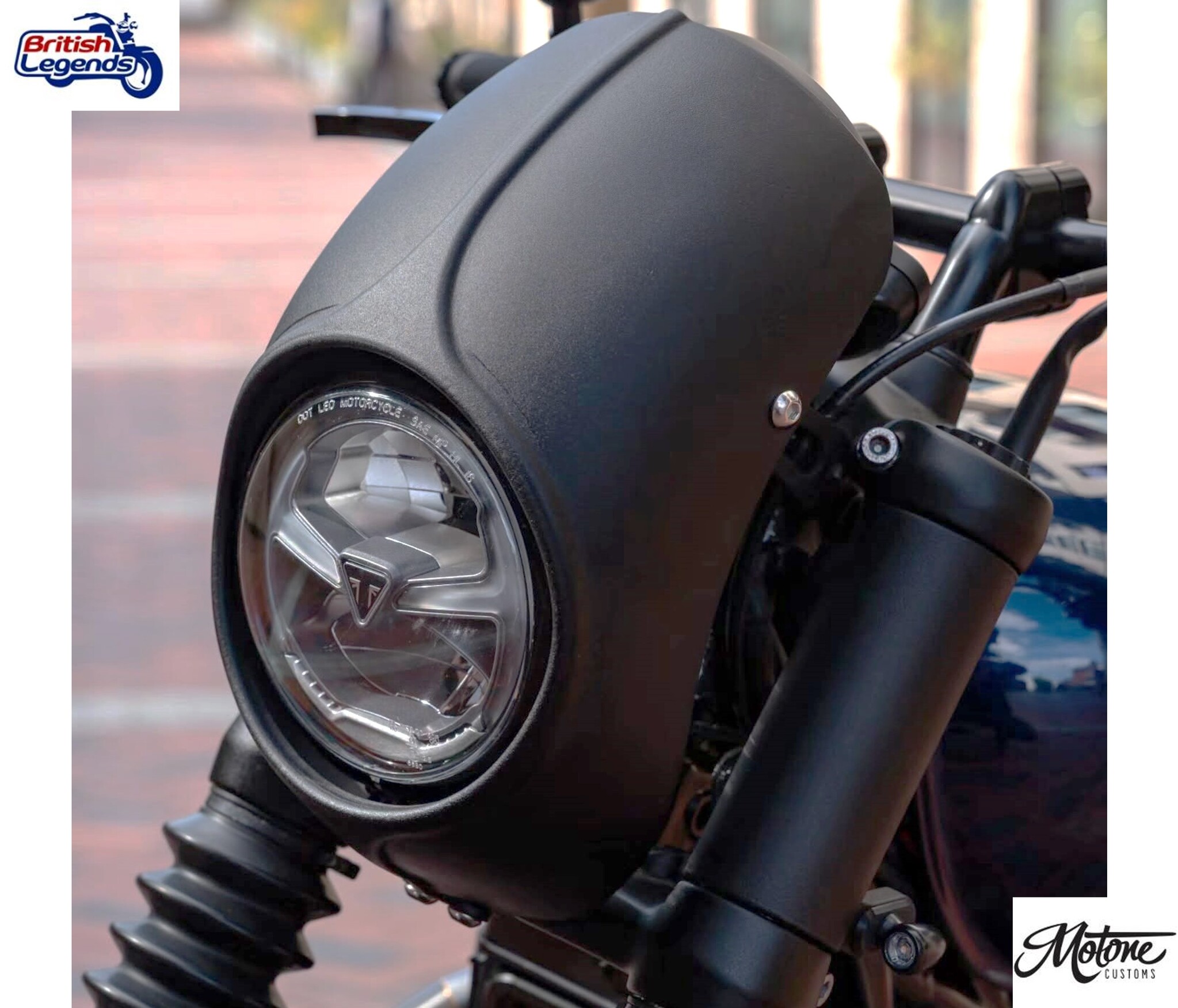 Aluminium Headlight Shroud for Triumph Bobber