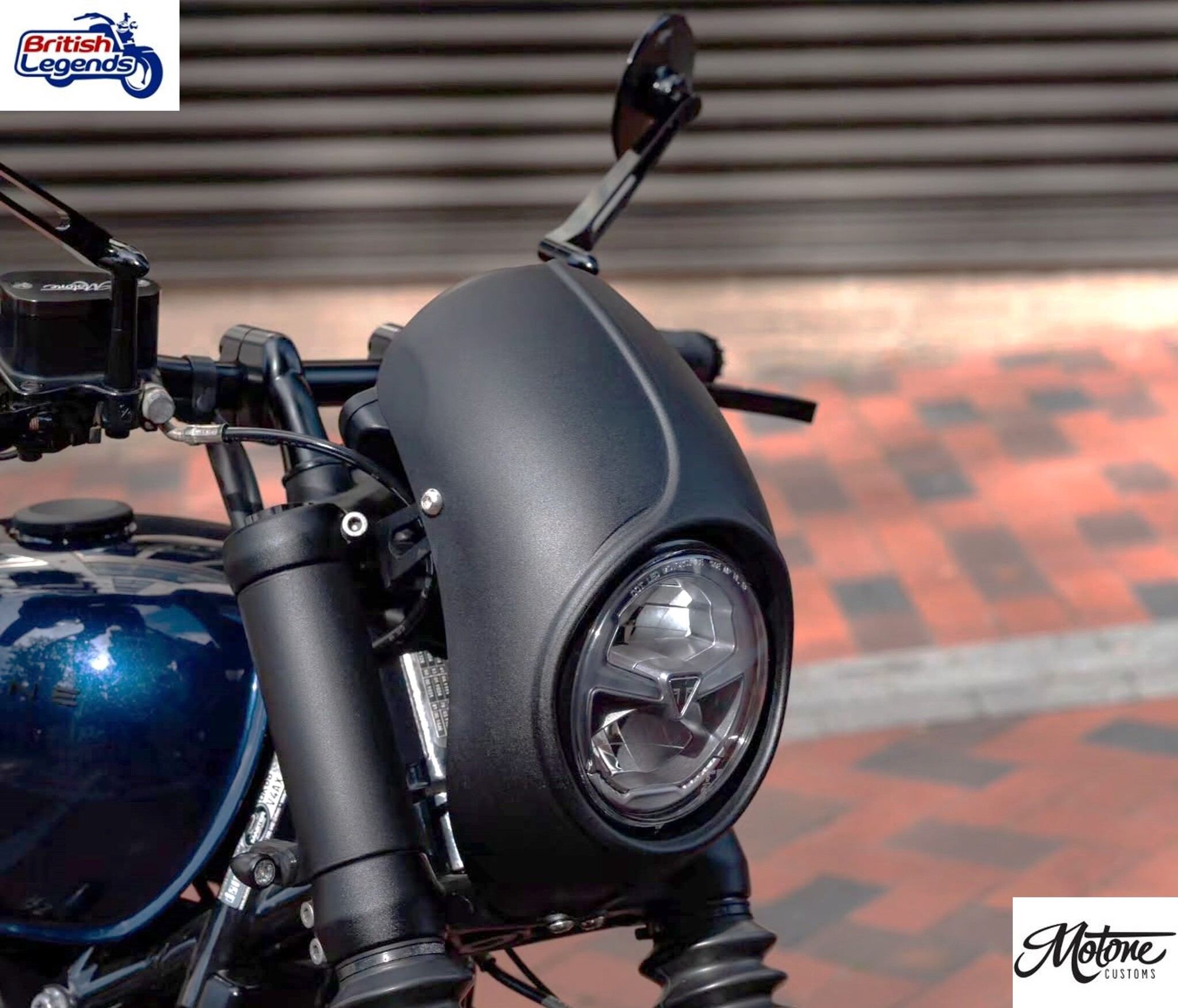 Aluminium Headlight Shroud for Triumph Bobber