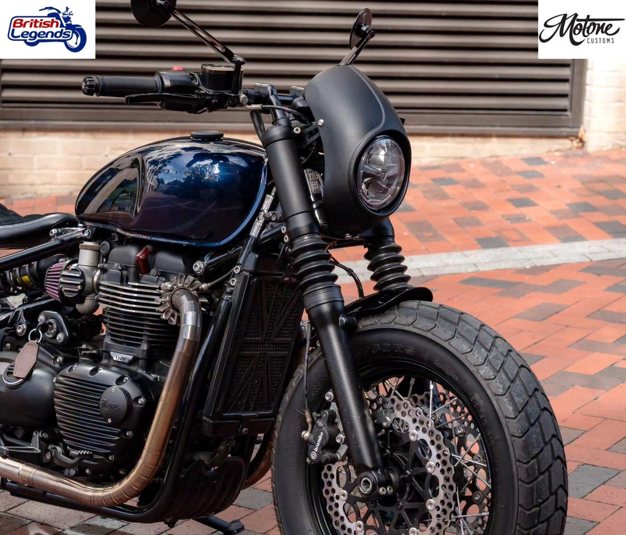 Aluminium Headlight Shroud for Triumph Bobber