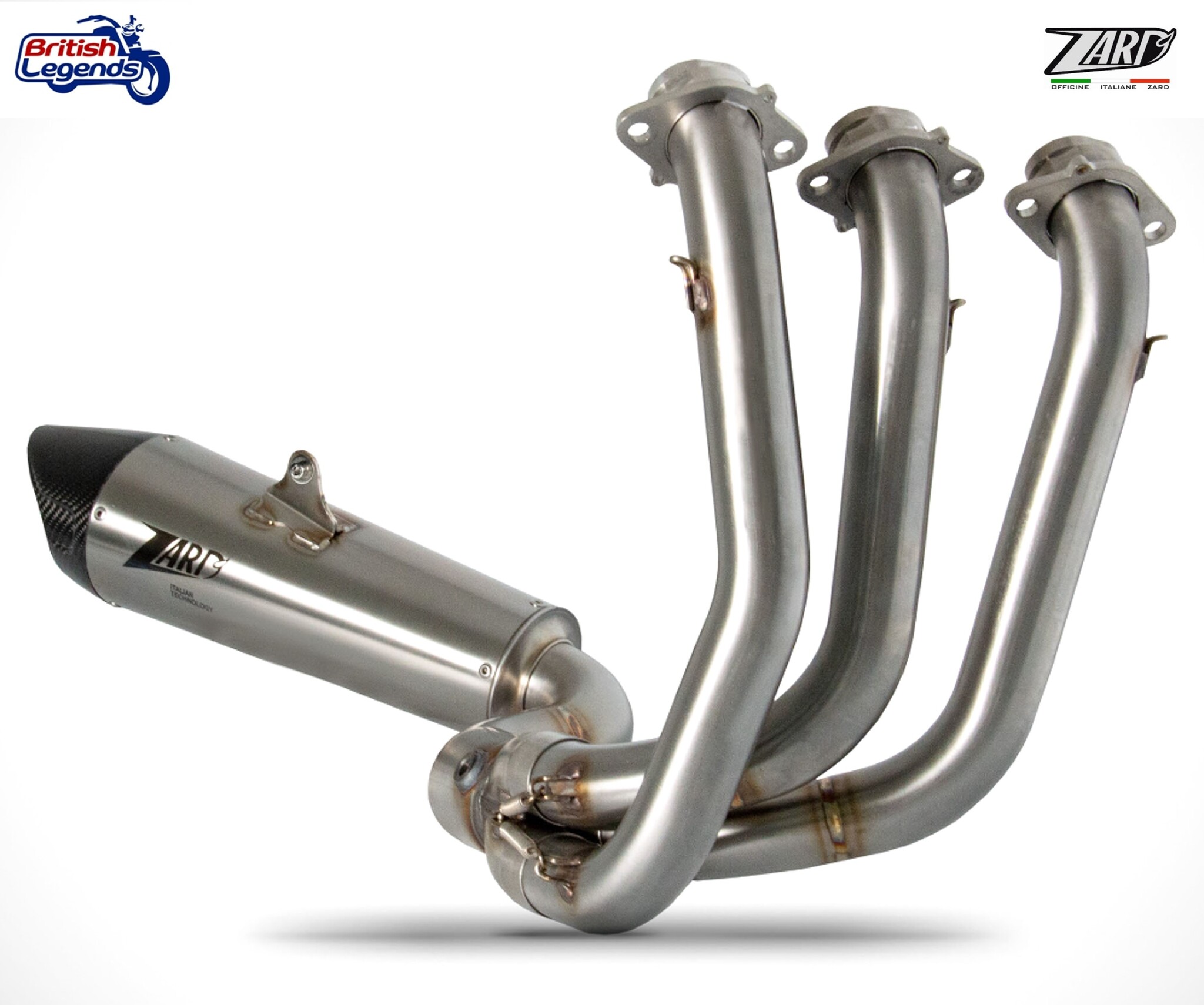 Zard 3-into-1 Exhaust for Triumph Daytona 660