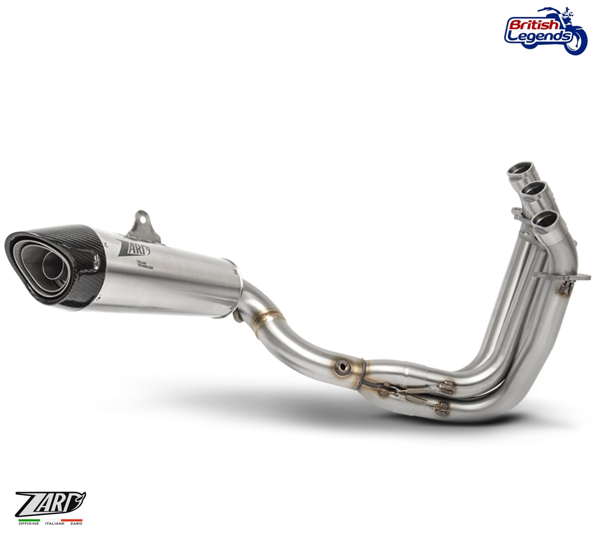 Zard 3-into-1 Exhaust for Triumph Daytona 660