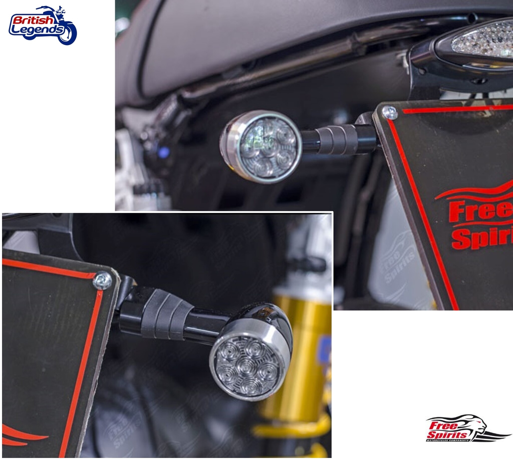 Turn Signal Adapters for Triumph Two-Point Indicators