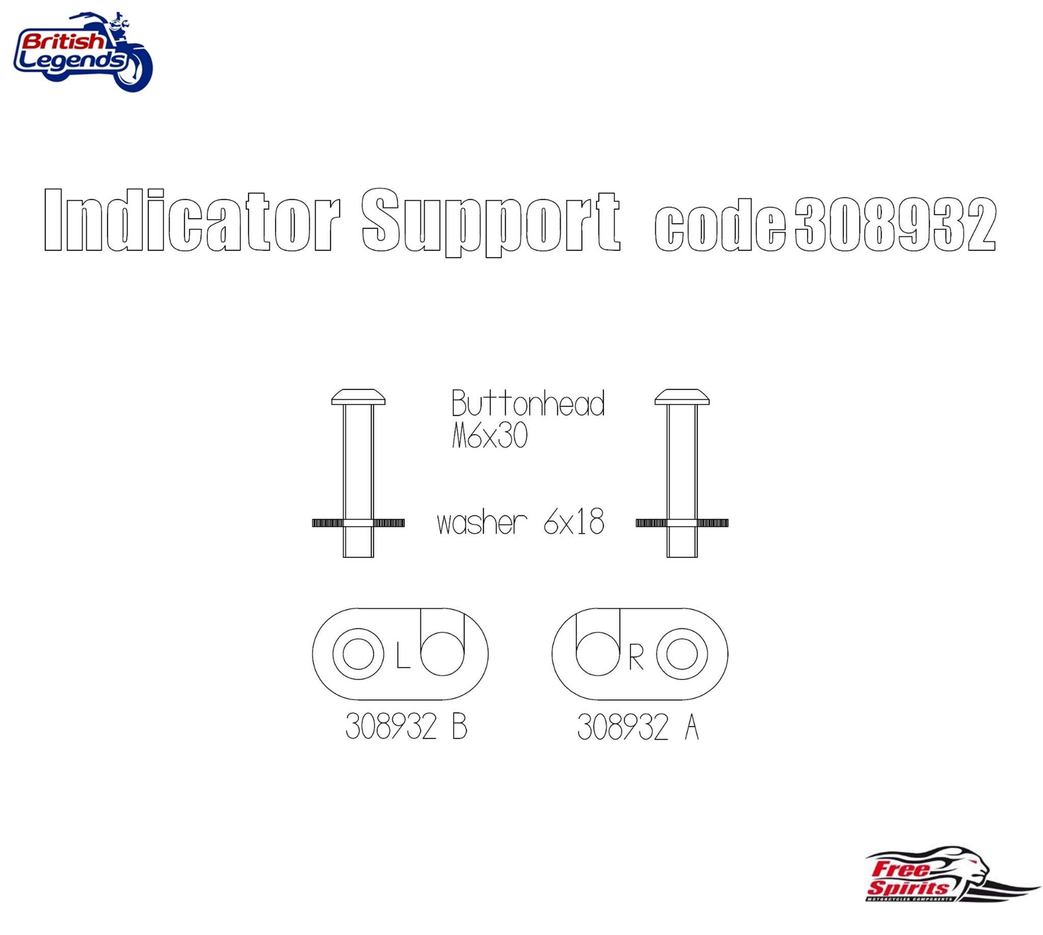 Turn Signal Adapters for Triumph Two-Point Indicators