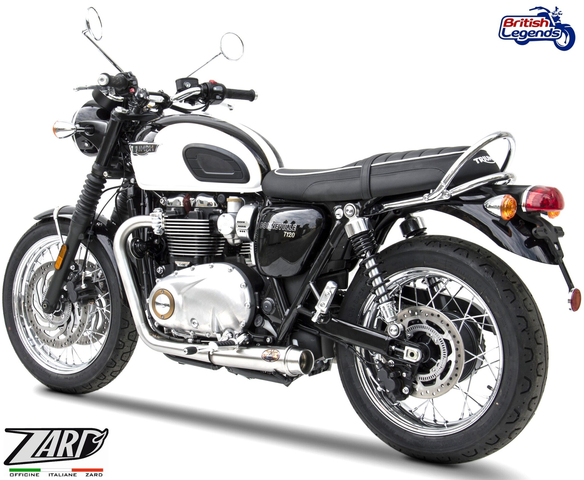Zard Silencers for Bonneville T120 (2016-2021)