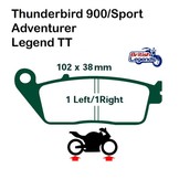 Sintered Brake Pads for Triumph 885cc