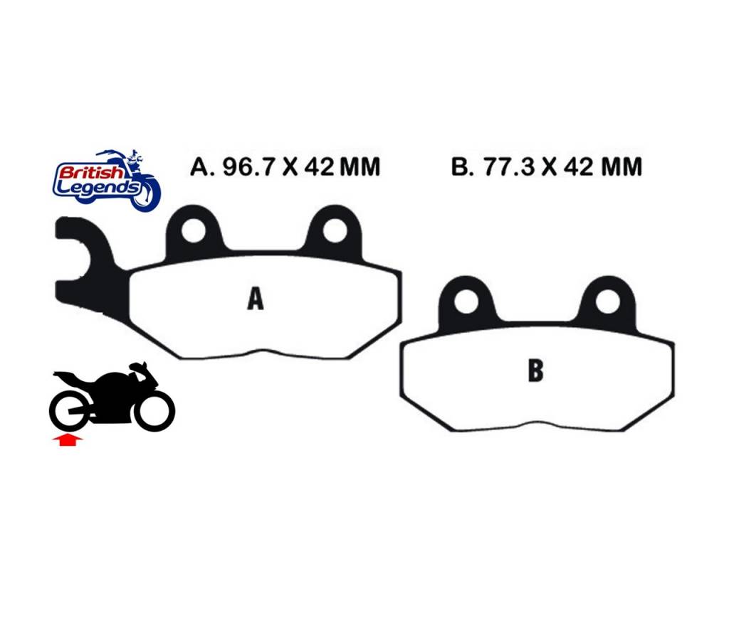 "HH" Sintered Pads for Triumph America