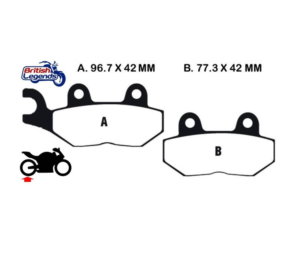 Plaquettes Ferodo Eco-Friction pour Triumph Thruxton