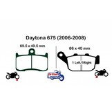 Plaquettes Sintérisées pour Triumph Daytona 675