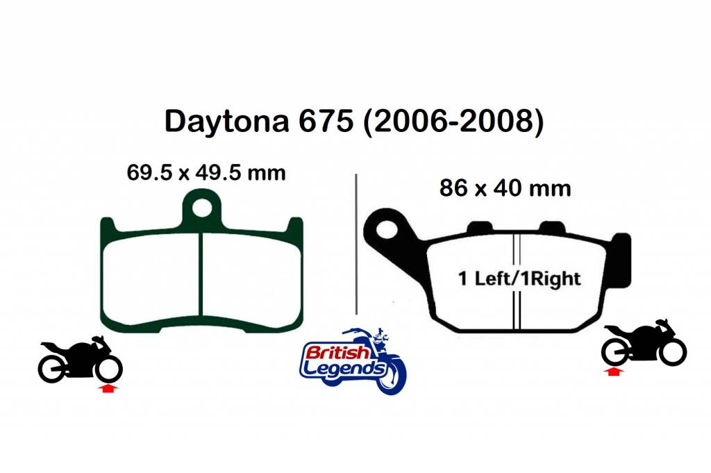 Sintered Brake Pads for Triumph Daytona 675