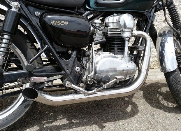 Escape Inox Hot-Rod para Kawasaki W650/W800