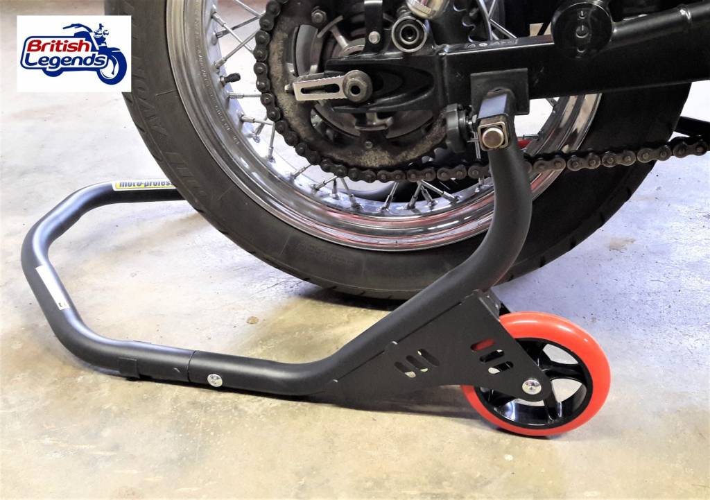 Bequille de atelier avant sous Triumph 955 i/T 595 leve moto lift noir