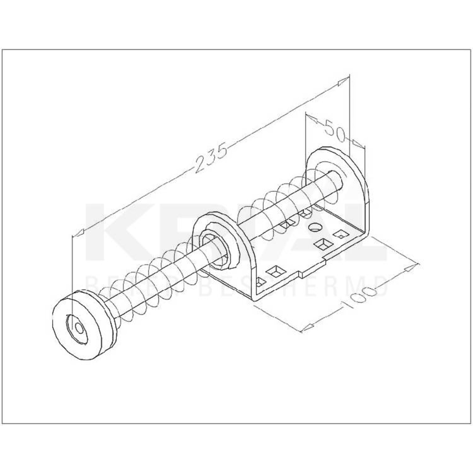 Krial Stootbumper kort 235mm