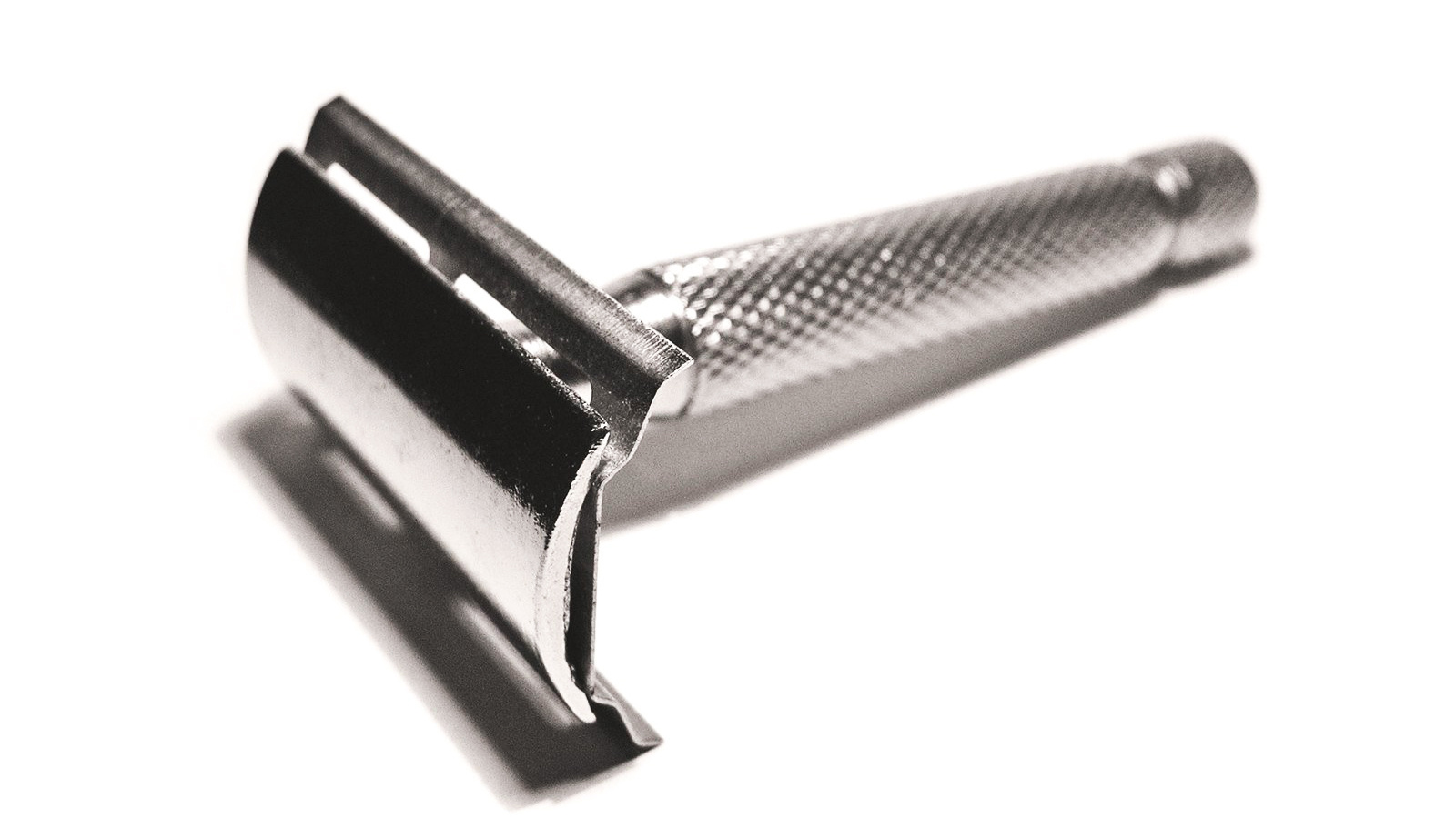 Scheren met een safety razor