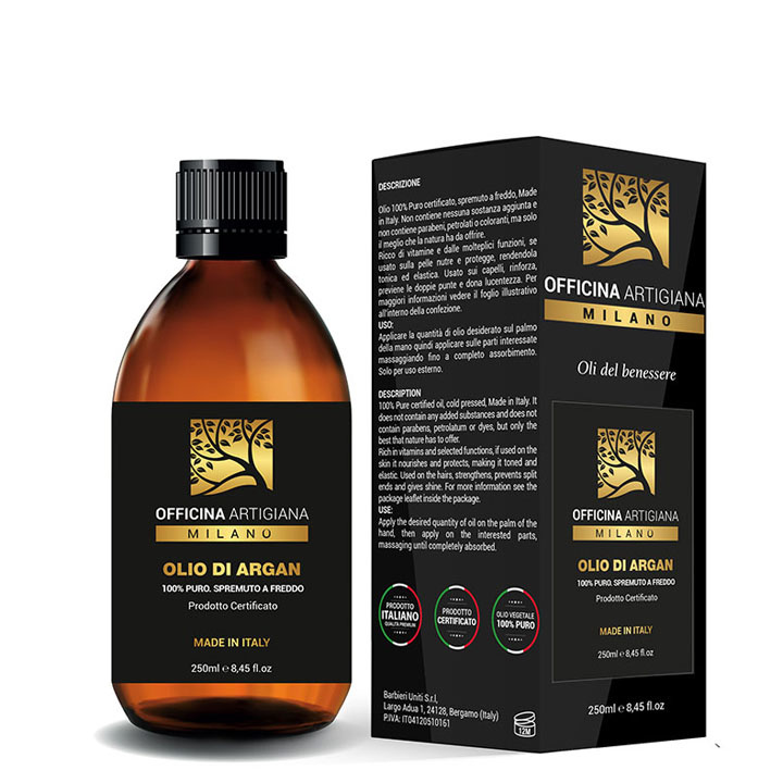 OFFICINA ARTIGIANA MILANO 100% Pure Certified Argan Oil