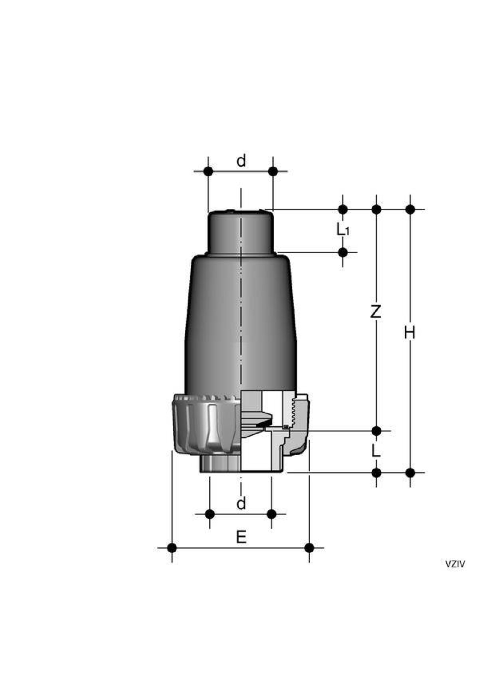 FIP Voetklep voor buffertank