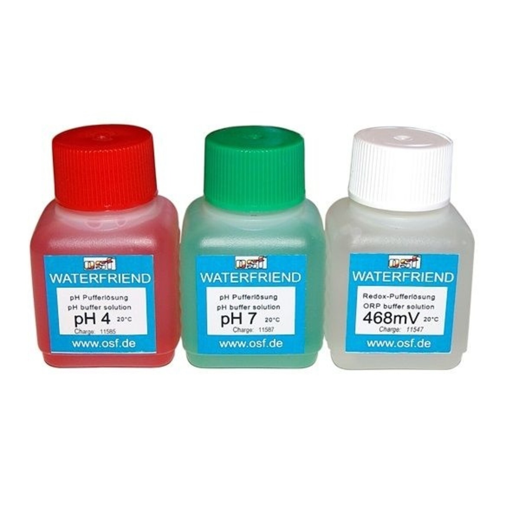 OSF 3 bufferoplossingen (ingesteld voor pH en ORP)