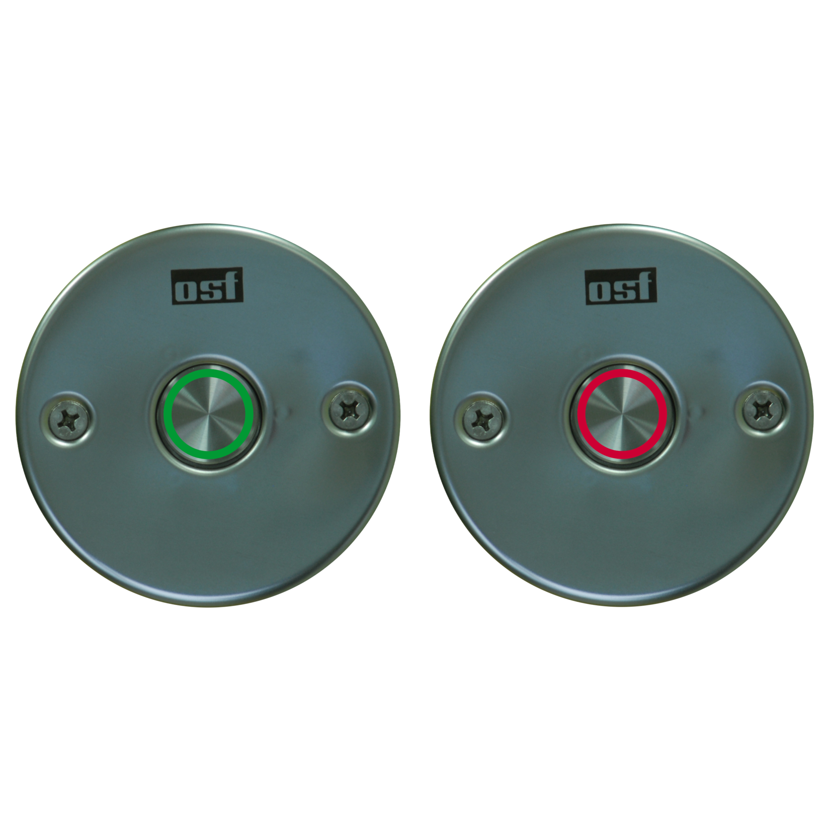 OSF EL-drukknop met kabel (IP68), verlicht en rond deksel (set).