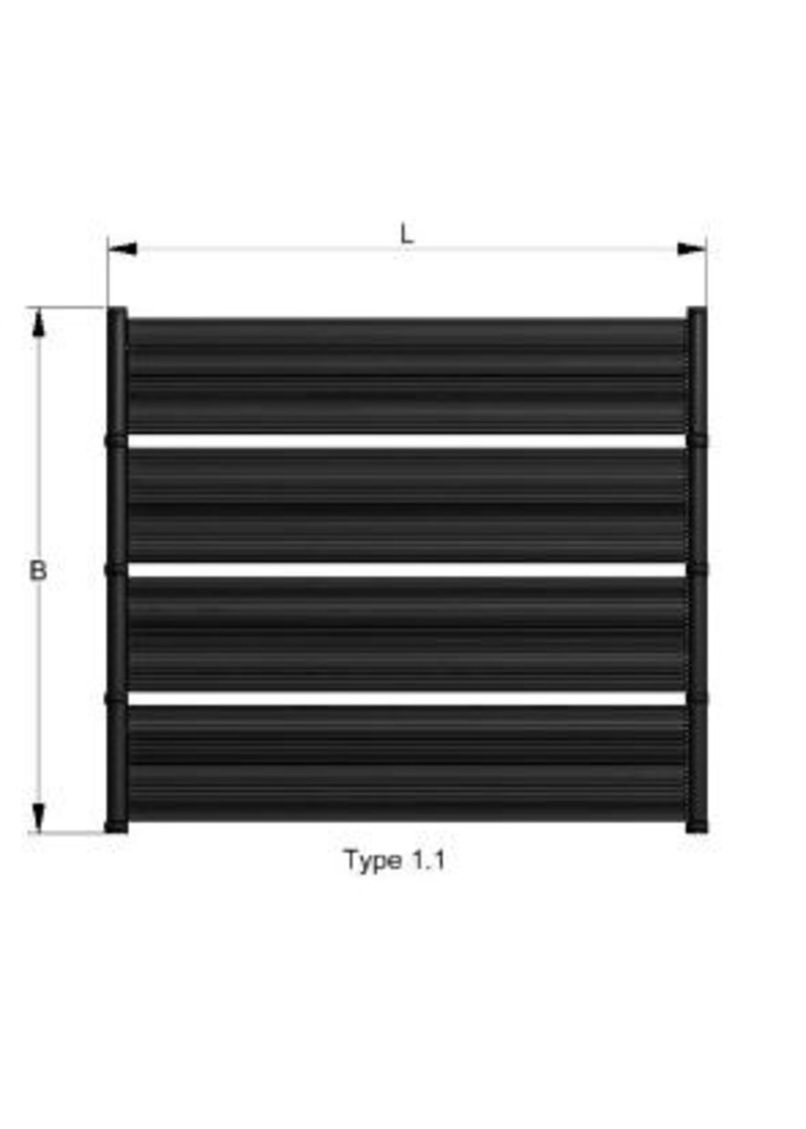 Elios EPDM profiel Elios op rollen 60 m (= 1 m²)