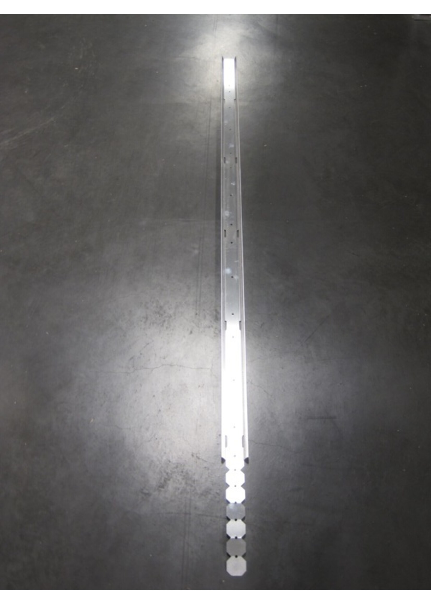 Elios Bevestigingsstrip in aluminium voor collectorpijp, 1,66 m lengte