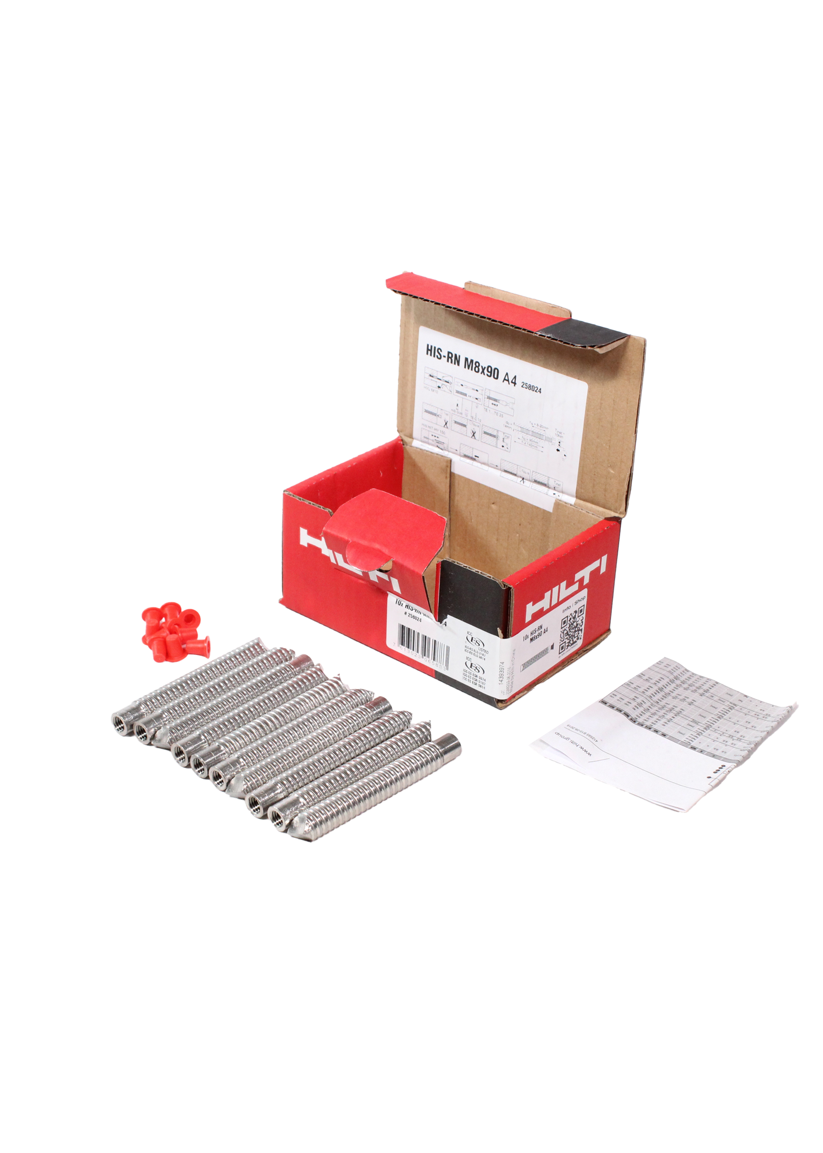 Aquatop Binnendraadhuls M8x90-A4 Hilti