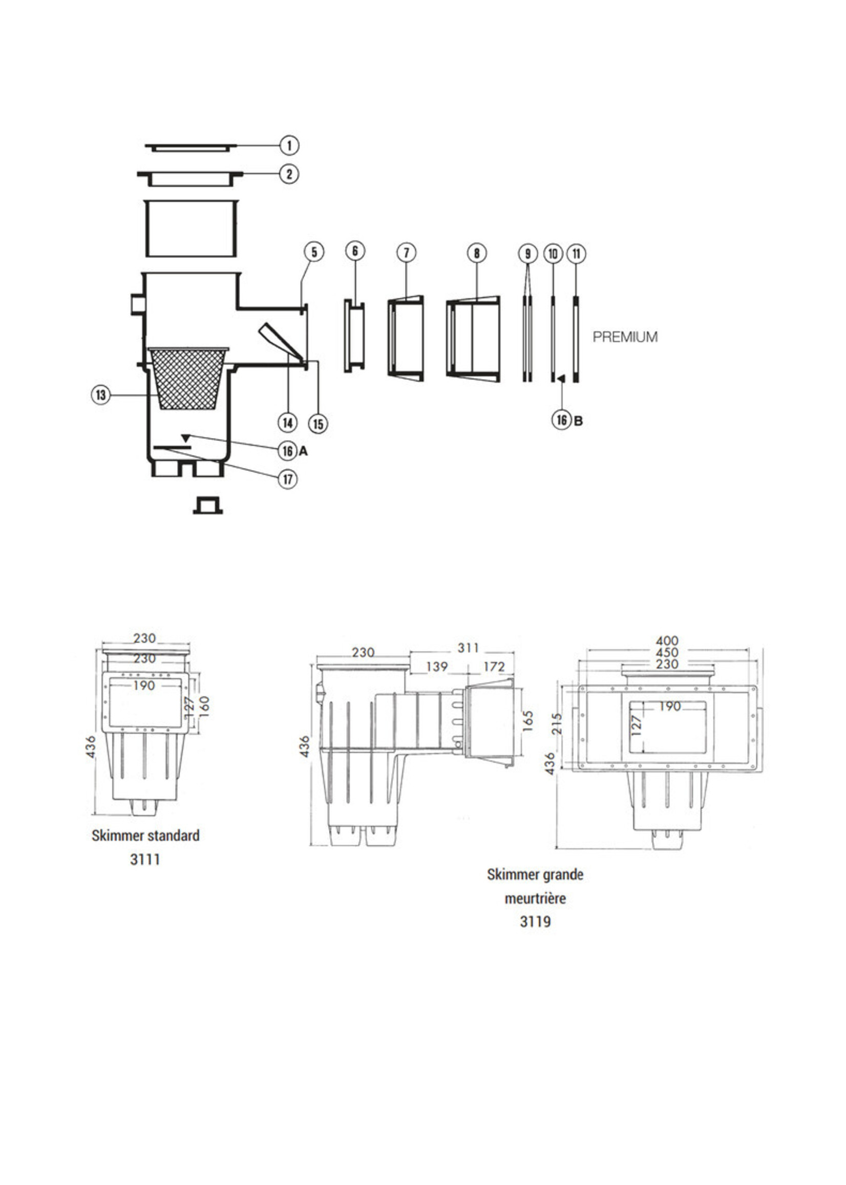 Hayward Skimmer 3119 Premium (meerkleurig)