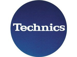 Technics Logo White On Blue slipmatten van Slipmat Factory