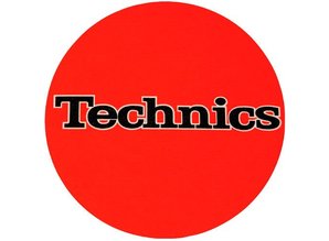 Technics Logo Black On Orange by Slipmat Factory
